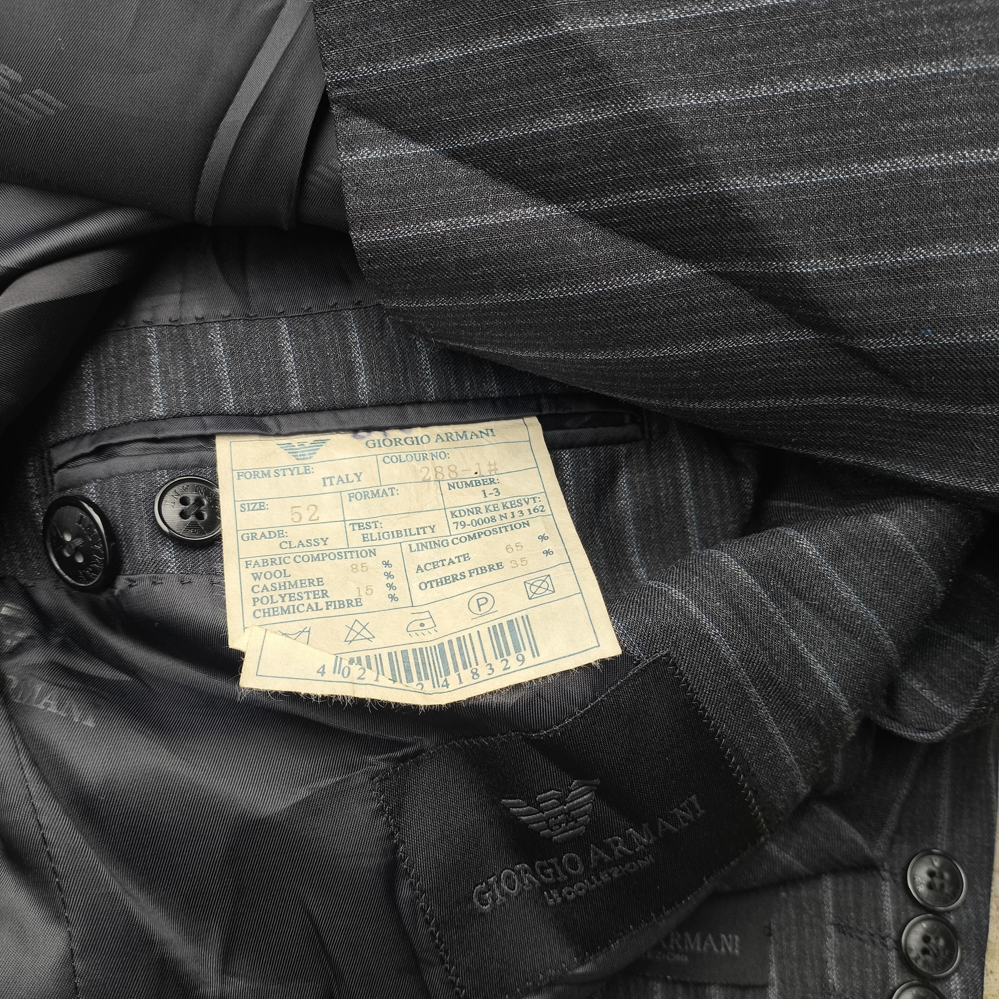 Giorgio Armani Giorgio Armani striped blazer suits kacket Size US L / EU 52-54 / 3 - 4 Thumbnail