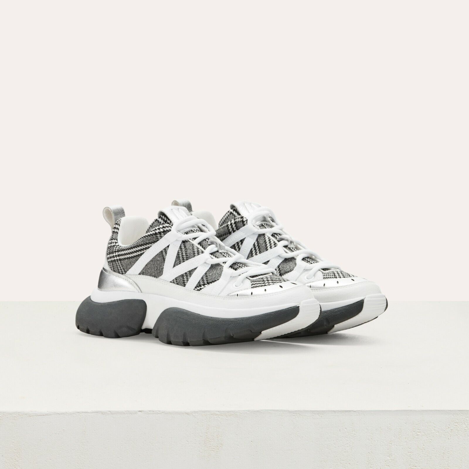Maje MAJE leather and textile sneakers Size US 11 / IT 41 - 5 Thumbnail