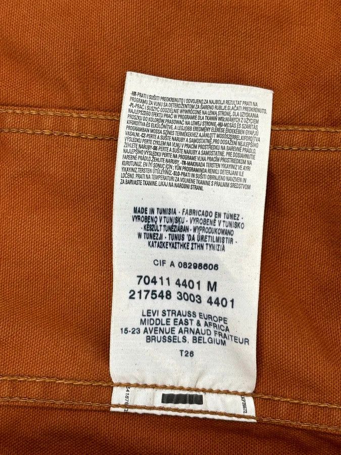 Levi's Levis Brown Waxed Biker Denim Jacket Size US M / EU 48-50 / 2 - 11 Thumbnail