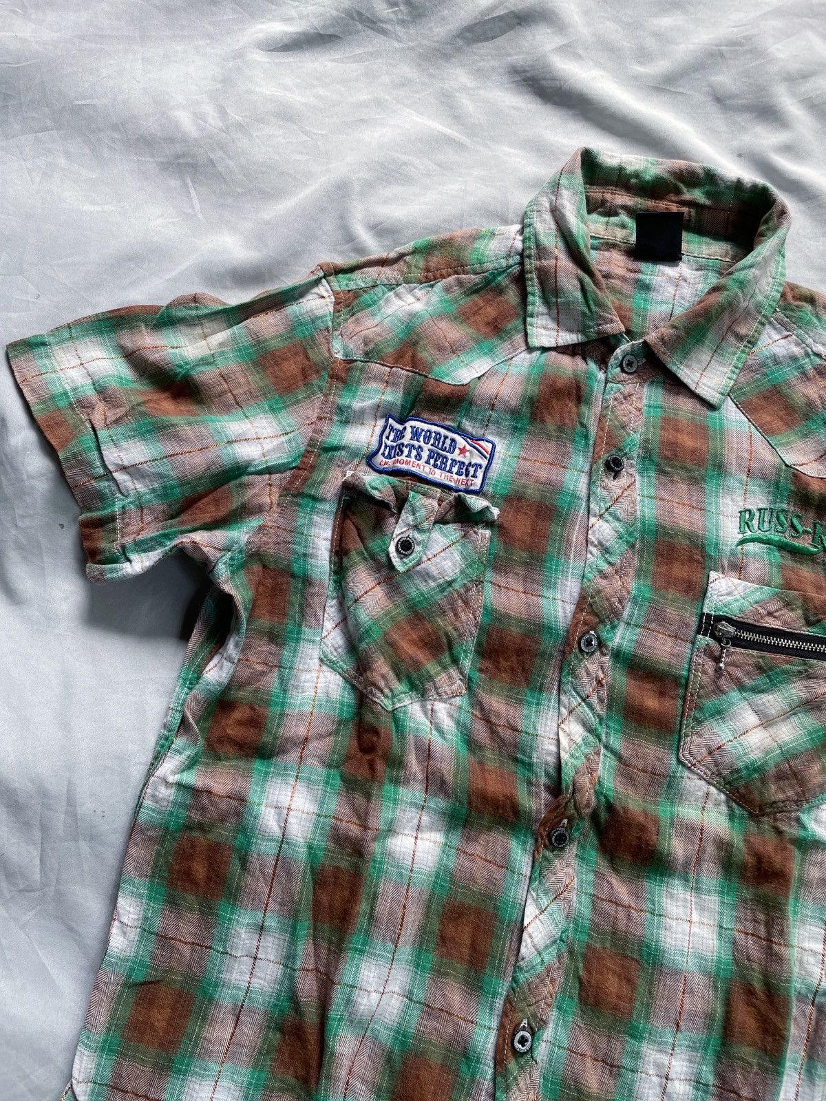 Le Grande Bleu (L.G.B.) HYBRIDGE NEW CULTURE RUSS-K BUTTON UP SHIRT Size US M / EU 48-50 / 2 - 3 Thumbnail