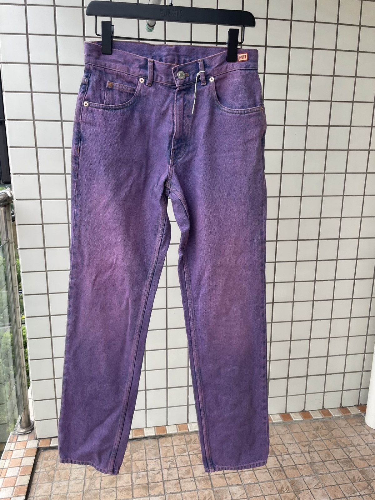 Martine Rose Martine rose purple washed jeans Size US 29 - 1 Thumbnail