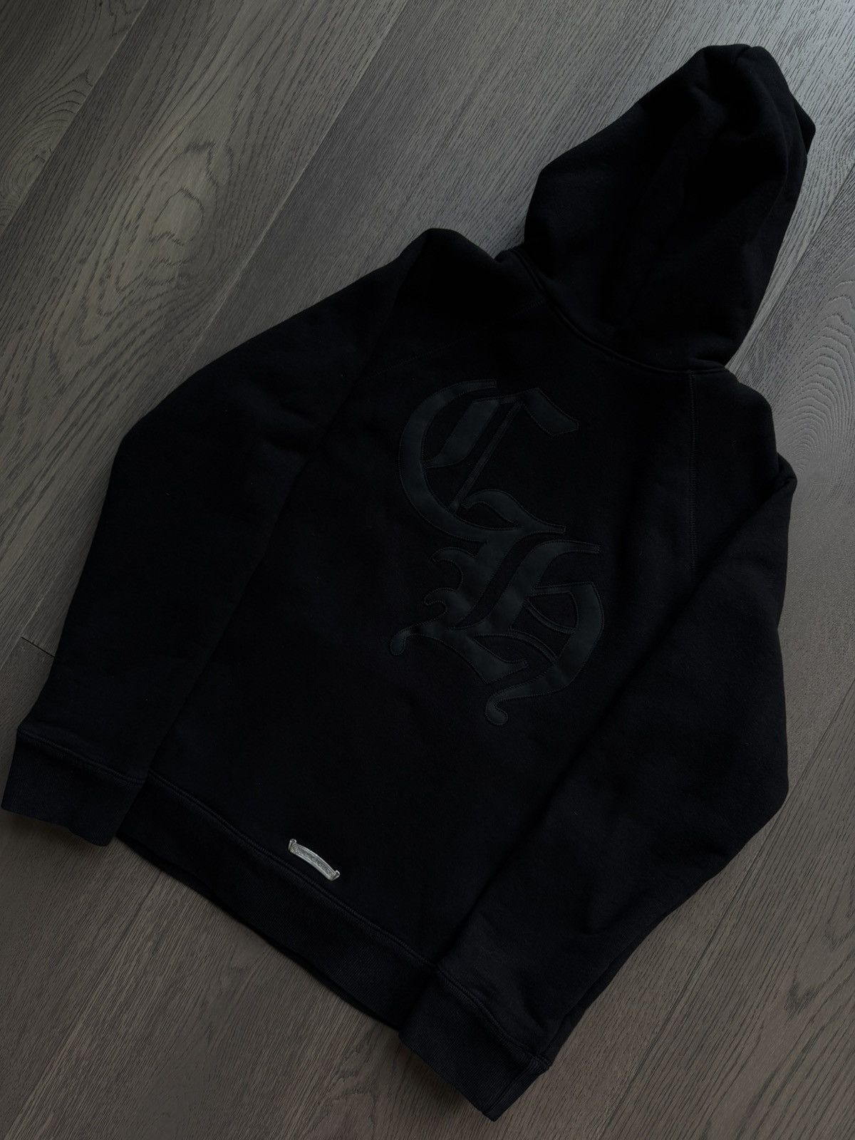 Chrome Hearts Chrome Hearts 711 CH Silver Scroll Black Hoodie Size US M / EU 48-50 / 2 - 4 Thumbnail