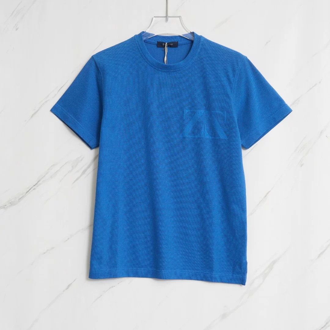 Ermenegildo Zegna ZEGNA Men's Letter Jacquard T-shirt Size US M / EU 48-50 / 2 - 1 Thumbnail