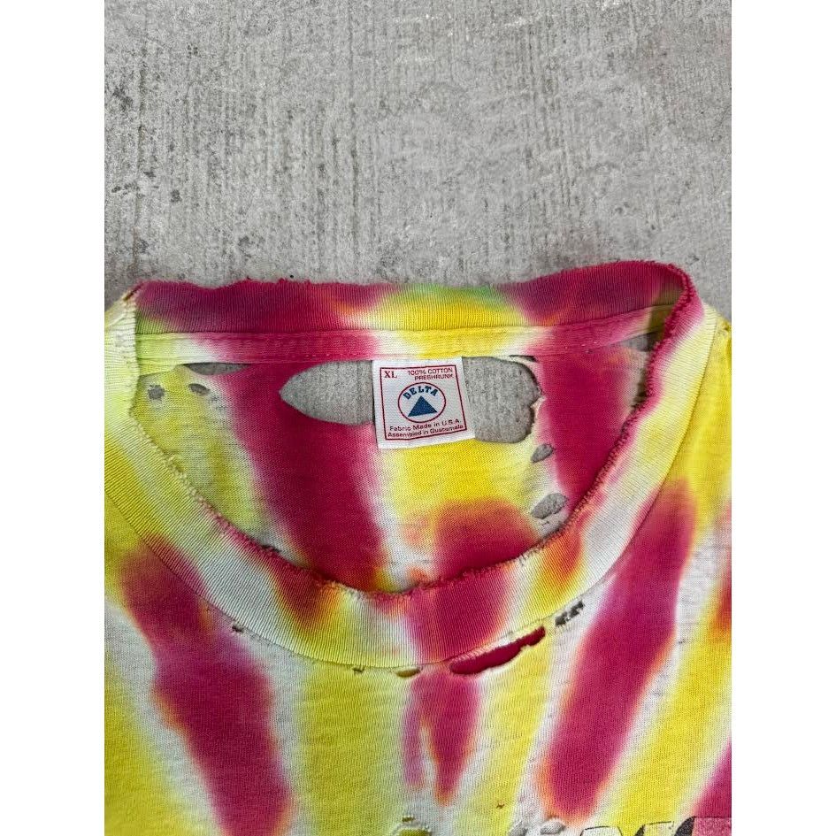 Delta Vintage Lithuania Tie-Dye Tee 1992 “Skullman” XL Distressed Size US XL / EU 56 / 4 - 3 Thumbnail