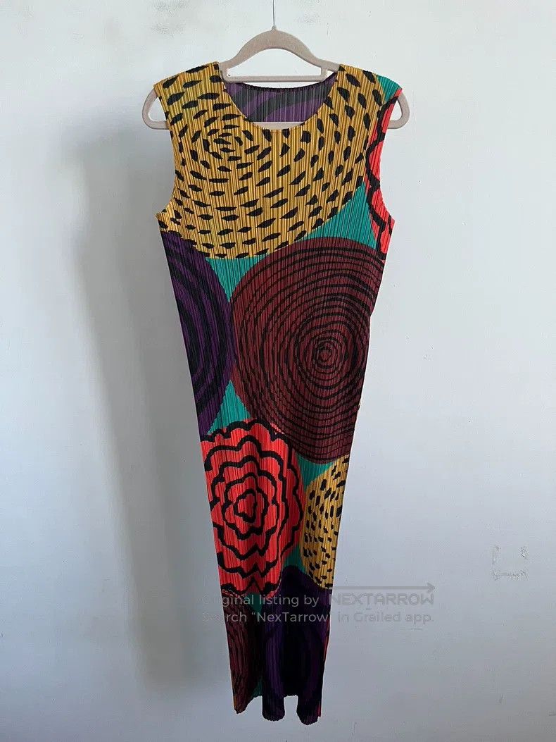 Issey Miyake Issey Miyake Color Block Dress Size L / US 10 / IT 46 - 1 Thumbnail