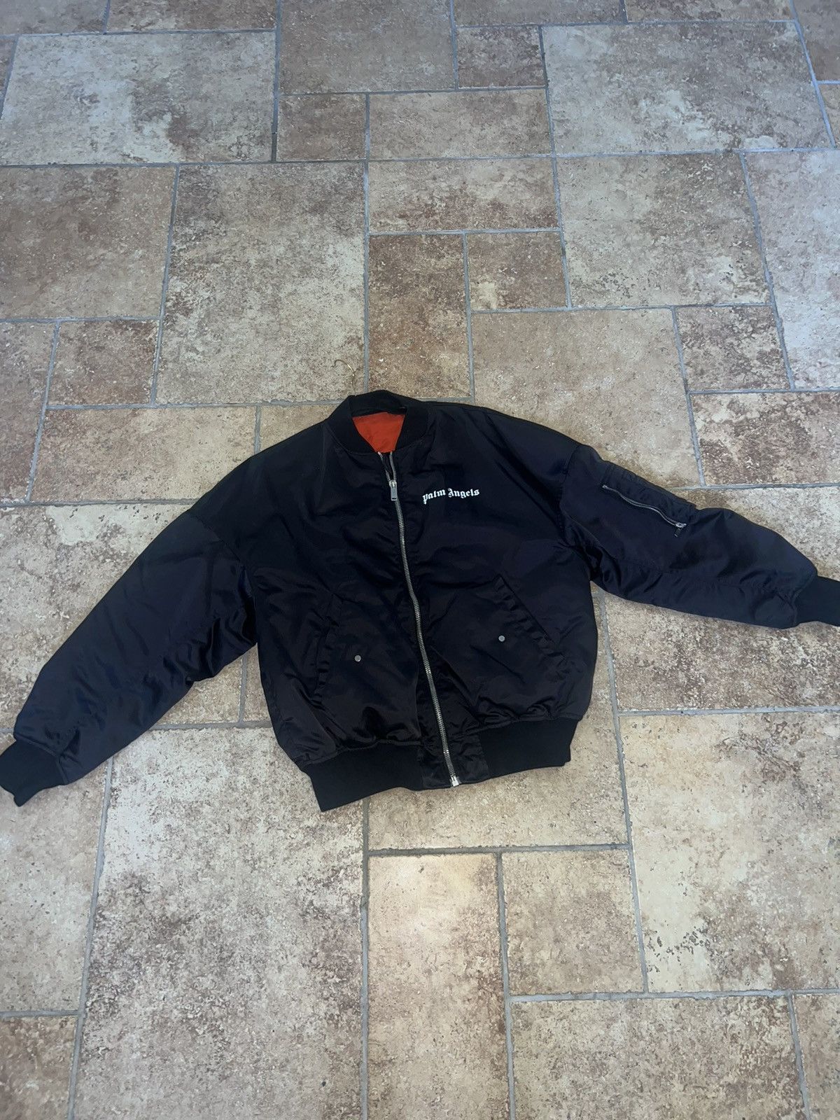 Palm Angels Palm Angels Black Bomber Jacket Size US L / EU 52-54 / 3 - 1 Thumbnail