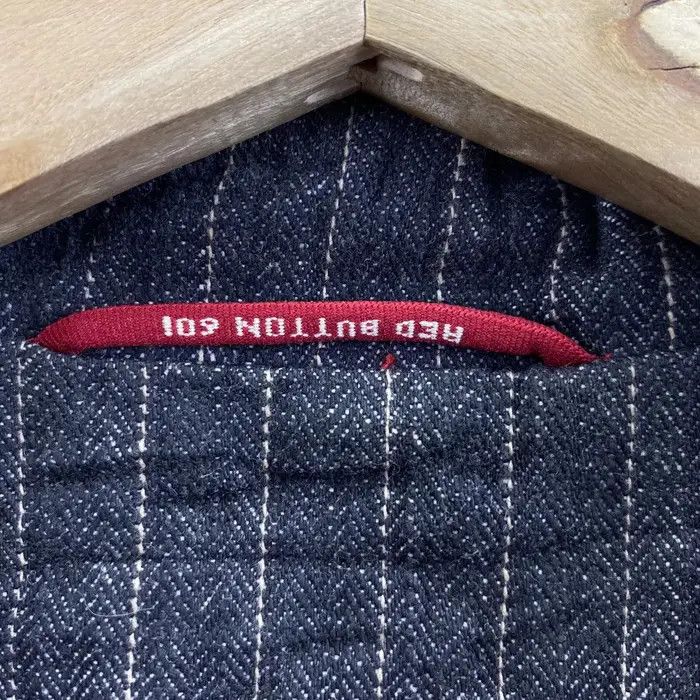 Vintage Vtg RED BUTTON 601 PARIS Designer Cotton Blazer Sport Coat Size 42R - 5 Thumbnail