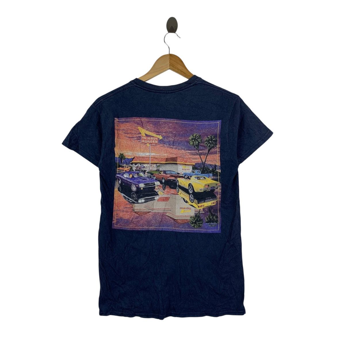 Vintage In-N-Out Vintage Style Tee Navy Classic Cars Back Print Size US S / EU 44-46 / 1 - 1 Thumbnail