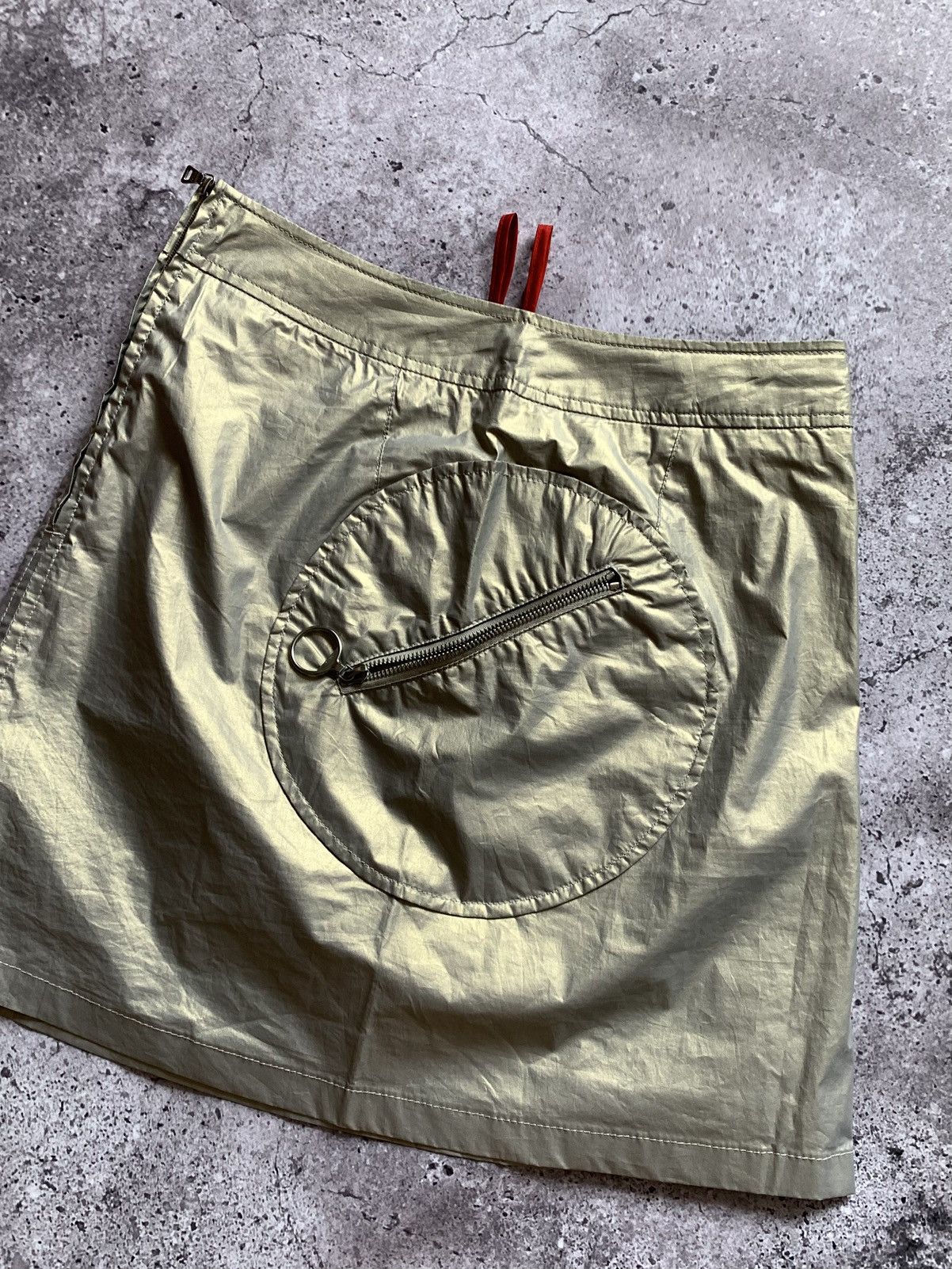 Prada 🔥ARCHIVE PRADA SPORT SILVER METAL 00’s Y2K SKIRT Size XS / US 0-2 / IT 36-38 - 8 Thumbnail