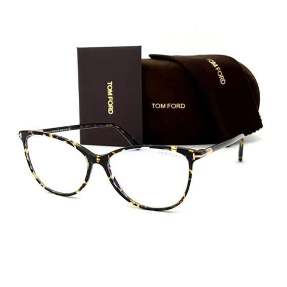 Tom Ford Tom Ford FT5616 056 Tortoise / Demo Lens 56mm Eyeglasses TF Size ONE SIZE - 1 Thumbnail