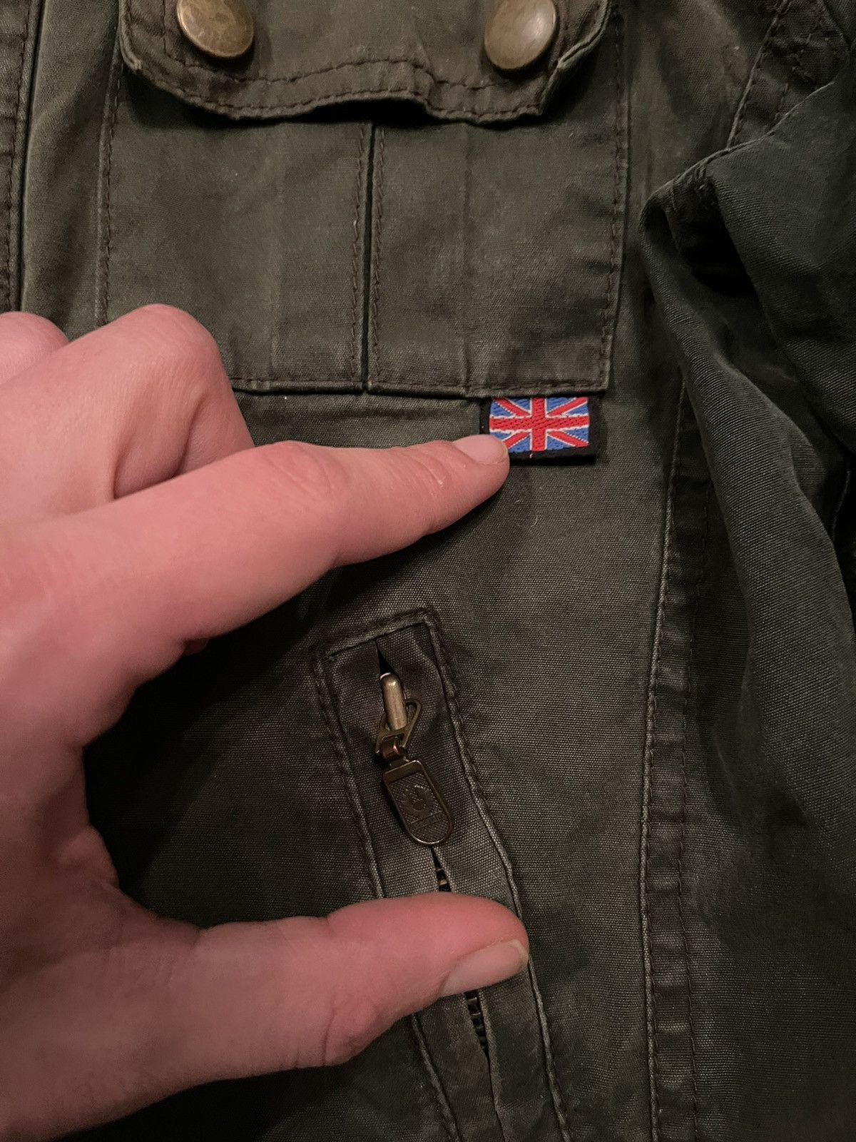 Belstaff × Vintage Belstaff 1990s vintage waxed biker jacket Size M / US 6-8 / IT 42-44 - 3 Thumbnail