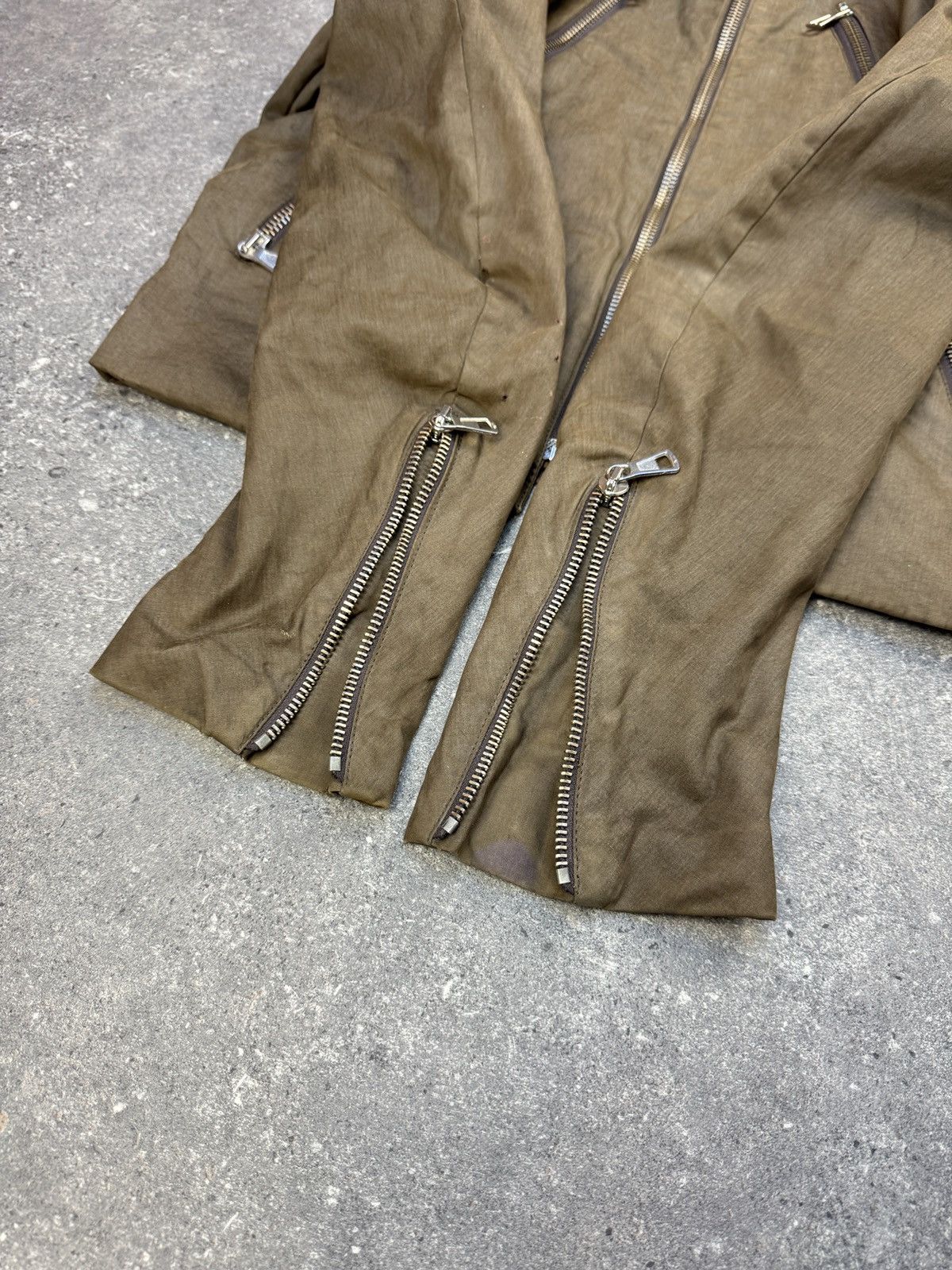 Maison Margiela Maison Martin Margiela SS03 5 Zips Waxed Coton Biker Jacket Size US L / EU 52-54 / 3 - 19 Thumbnail