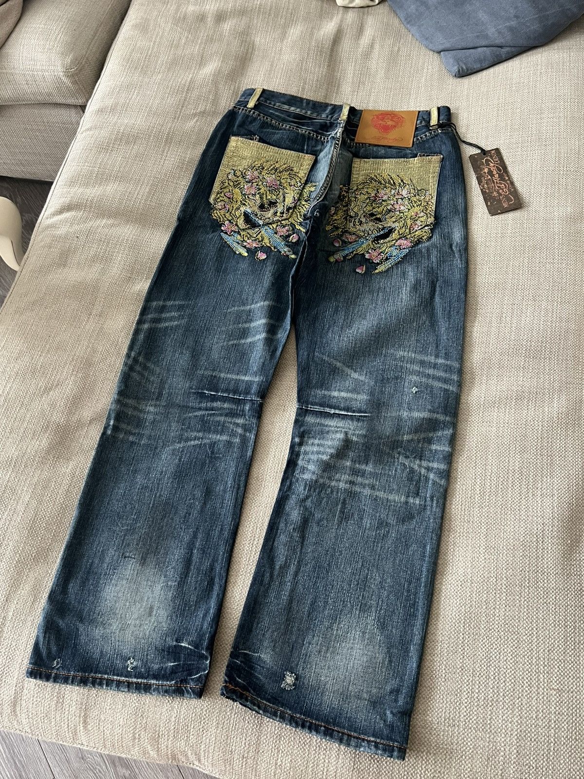 Ed Hardy Vintage 💥 Ed Hardy Jeans by Christian Audigier Pants Size US 32 / EU 48 - 3 Thumbnail