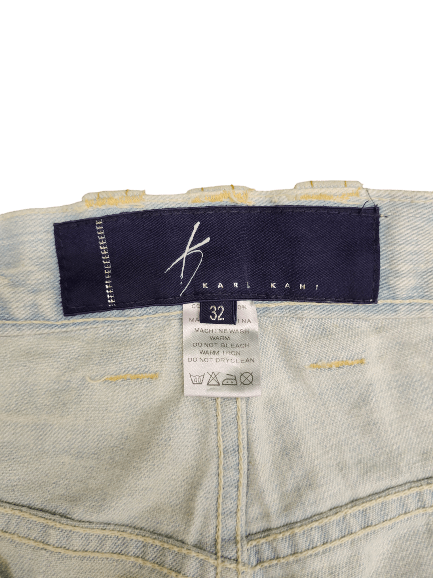 Karl Kani Karl Kani Distreesed Boro Sashiko Wide Leg Denim Baggy Jeans Size US 32 / EU 48 - 9 Thumbnail