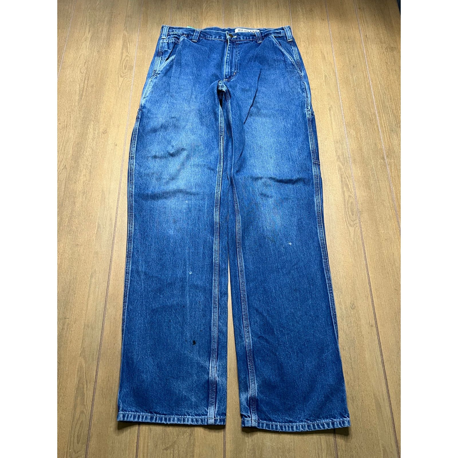Carhartt Carhartt Double Knee Dungaree Fit Jeans 34x36 Workwear Denim Size US 34 / EU 50 - 2 Thumbnail