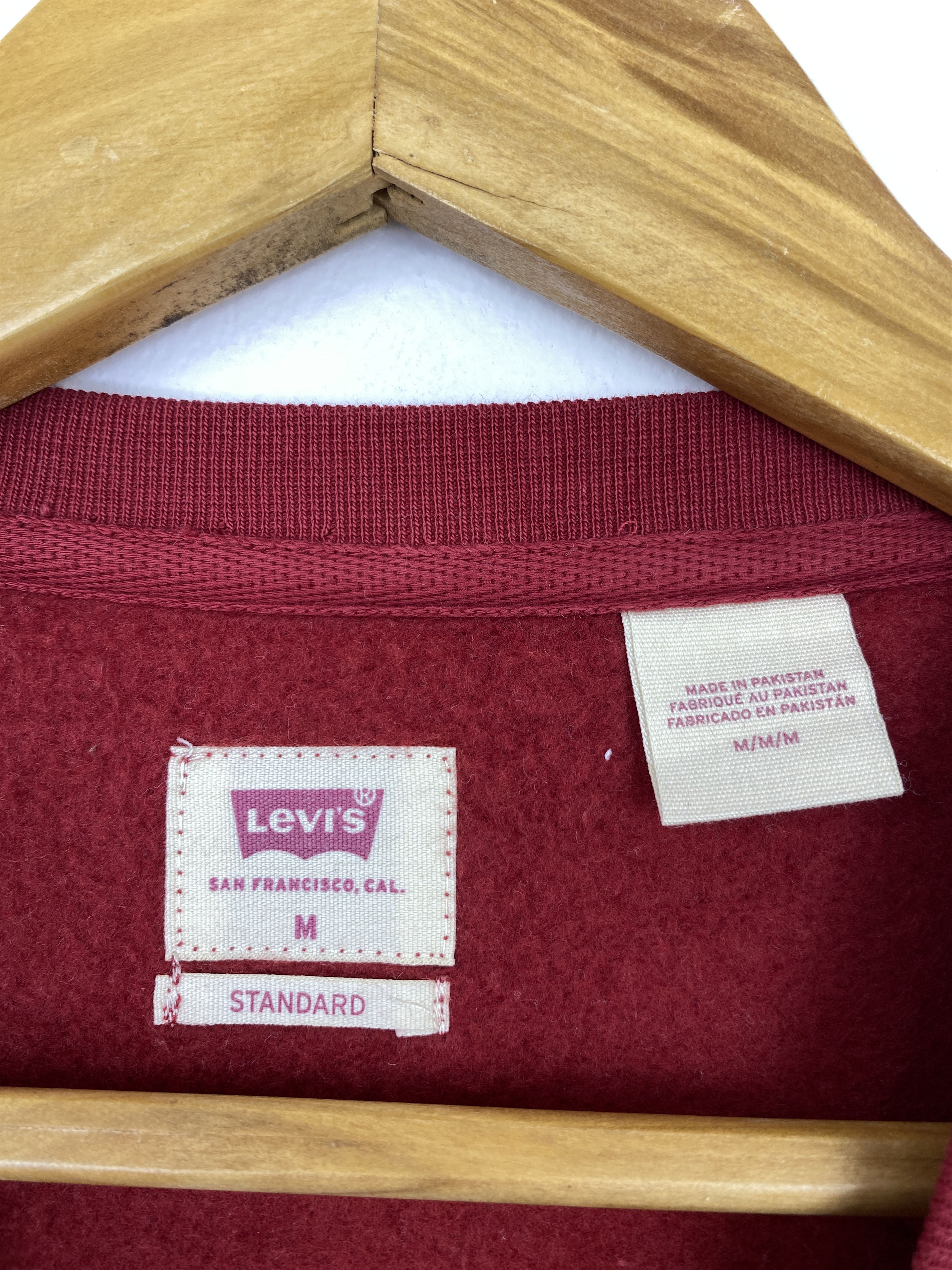 Levi's Levi's Classic Red Batwing Mini Logo Crewneck M BP0034 Size US M / EU 48-50 / 2 - 5 Thumbnail
