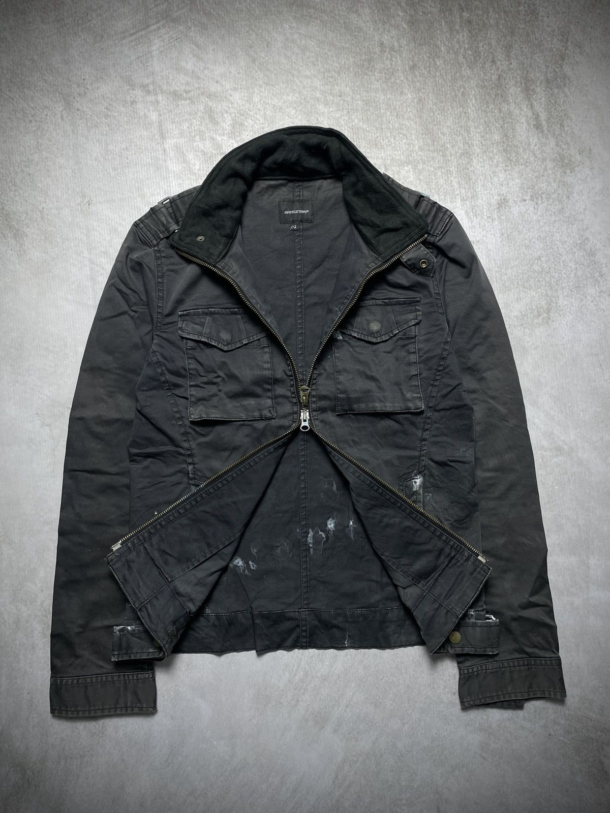 14th Addiction 2000’s Rattle Trap - Faded Cyber Riders Jacket Size US M / EU 48-50 / 2 - 6 Thumbnail