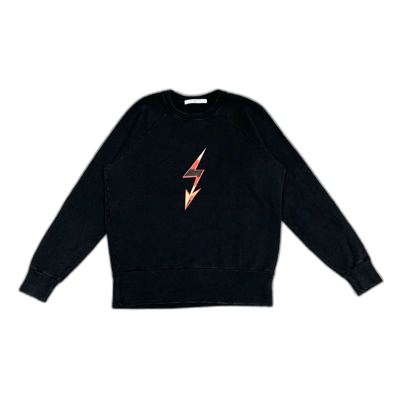 Other Givenchy Givenchy Black Lightning Logo Long Sleeve Sweatsh Size US XS / EU 42 / 0 - 1 Thumbnail