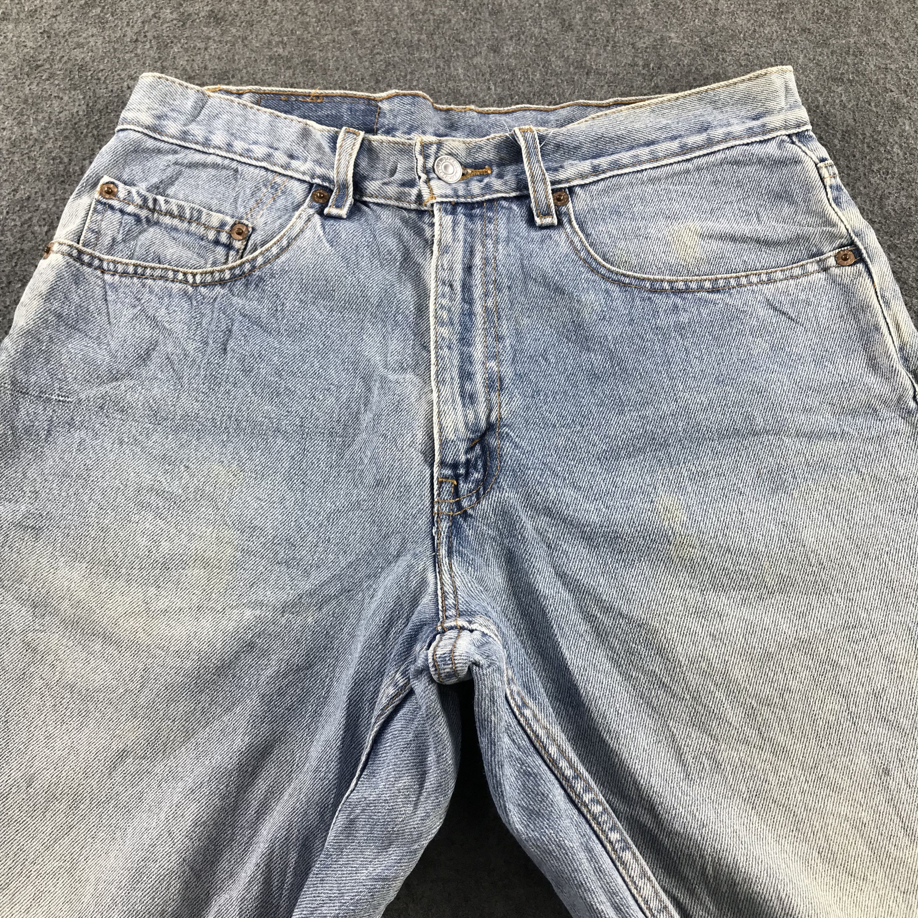 Levi's Vintage Levis 550 Jeans Faded Blue Short Pants KJ3454 Size US 32 / EU 48 - 3 Thumbnail