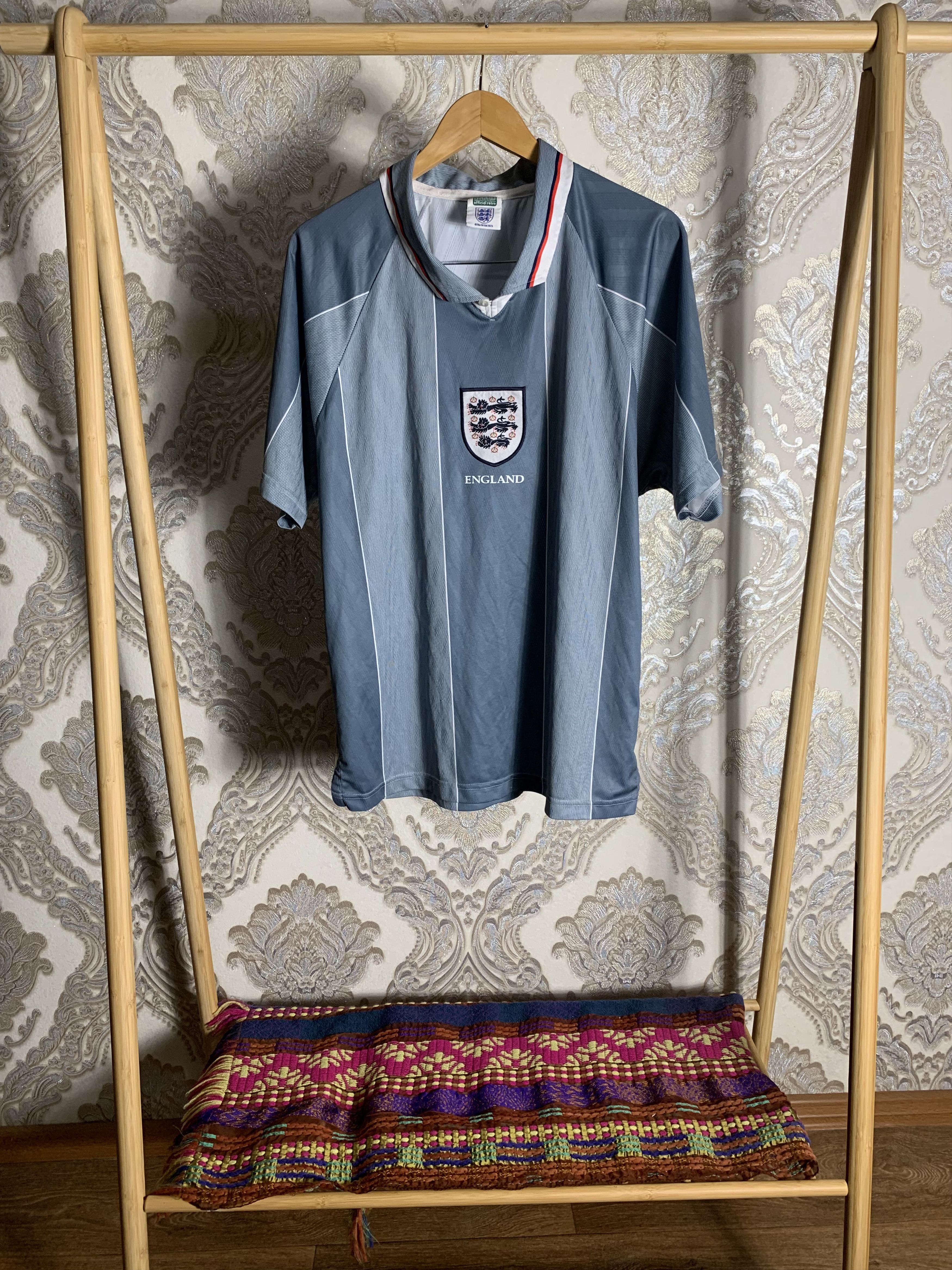 Vintage VERY RARE UMBRO ENGLAND RETRO SOCCER JERSEY MANCHESTER 90s Size US L / EU 52-54 / 3 - 1 Thumbnail