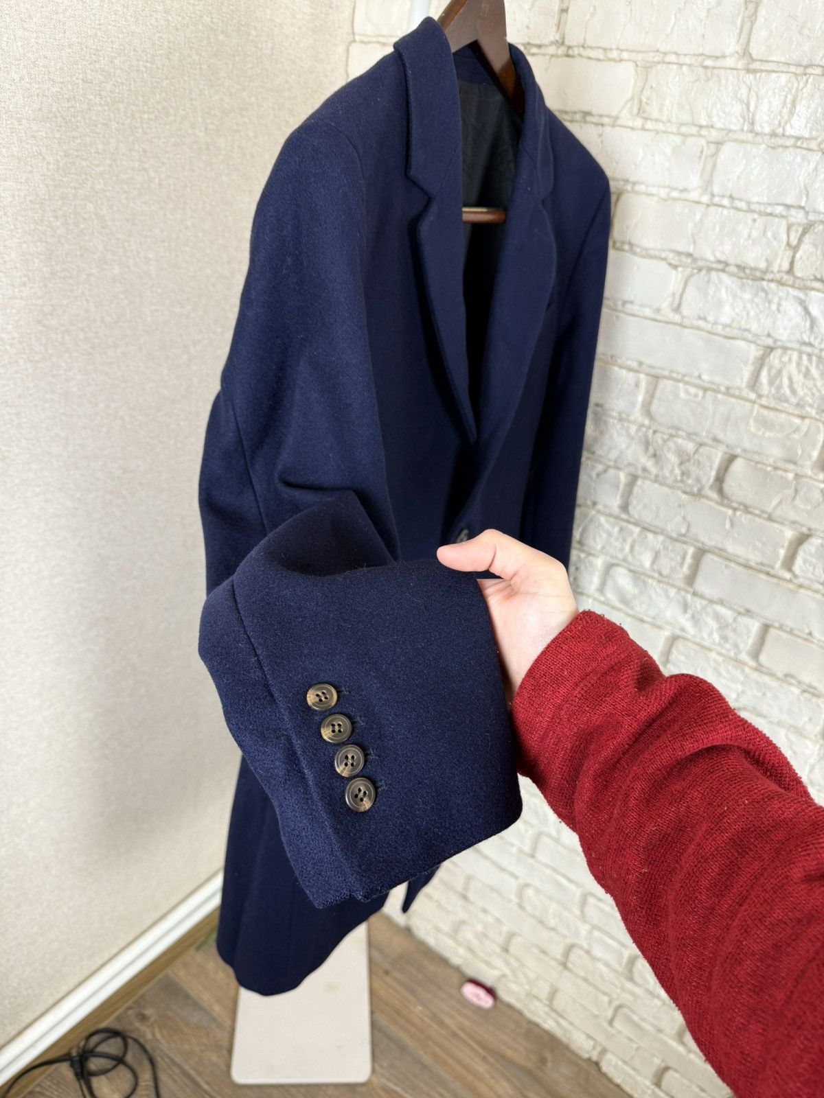 AMI AMI Alexandre Mattiussi Navy Blues Wool Coat Size 48 Size US M / EU 48-50 / 2 - 10 Thumbnail