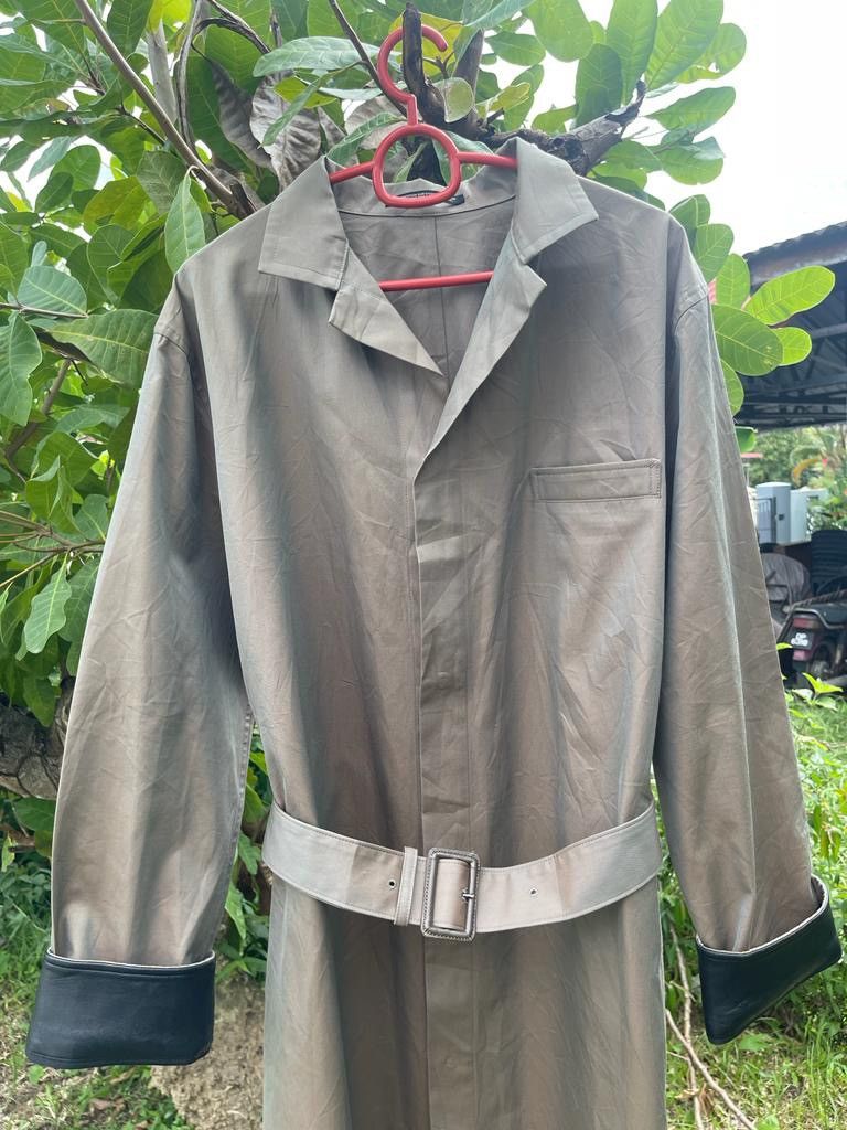 Yohji Yamamoto YOHJI YAMAMOTO + NOIR Trench Coat / Long Jacket Size L / US 10 / IT 46 - 3 Thumbnail