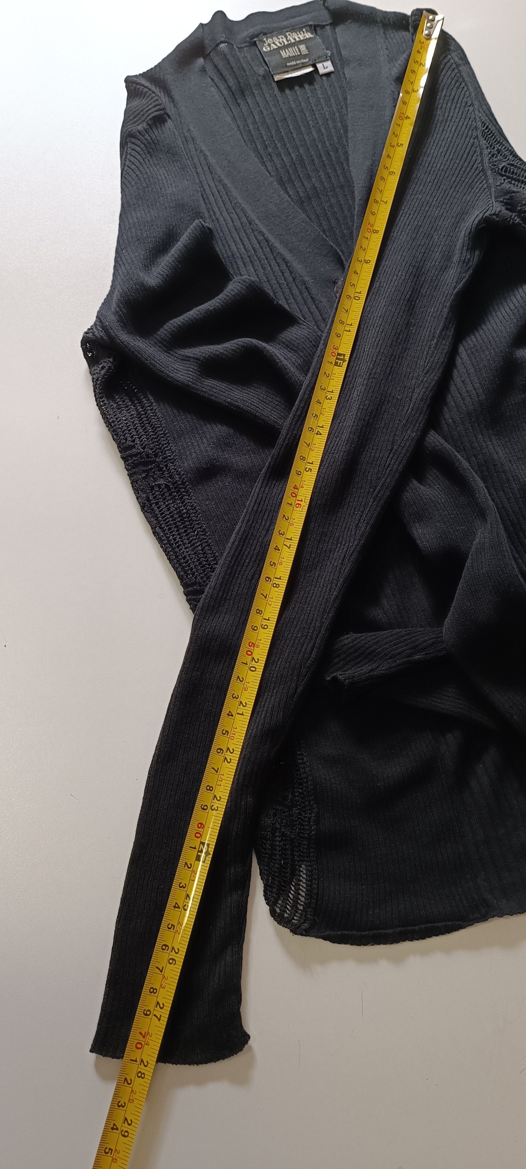 Jean Paul Gaultier 2000's - Black cotton jacket, with ribbed fabric Size M / US 6-8 / IT 42-44 - 21 Thumbnail
