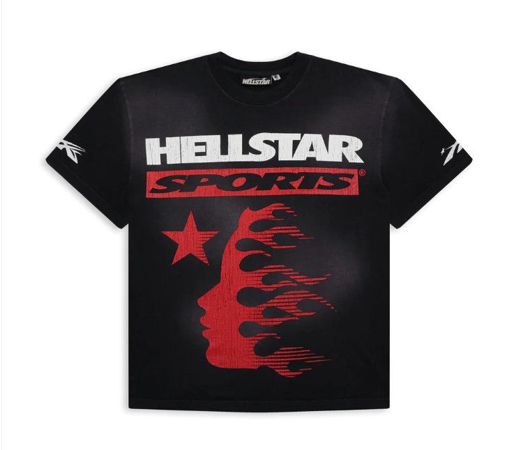 image of Hellstar Family Tee Black Size Large, Men's