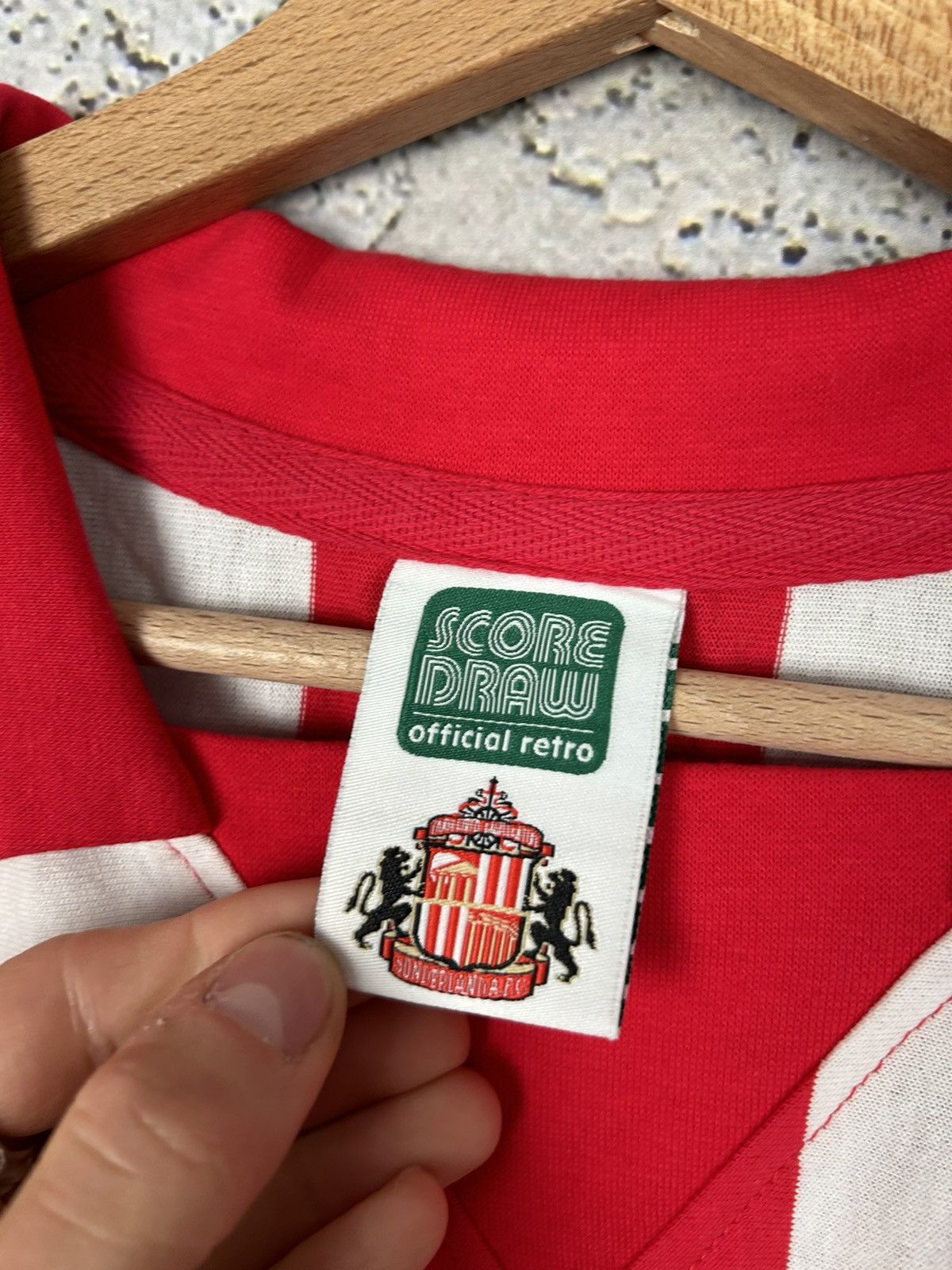Vintage Sunderland FC Soccer Draw Jersey Football Hype Size US L / EU 52-54 / 3 - 4 Thumbnail