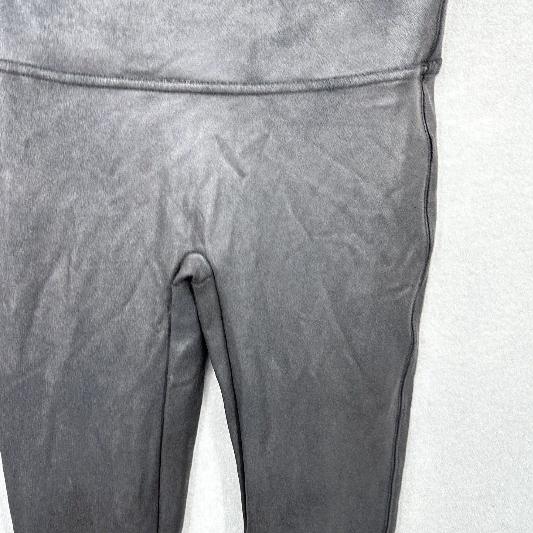 Spanx Spanx Leggings Black Faux Leather Coated Moto Women Petite Medium Shaping Womens Size 32" / US 10 / IT 46 - 5 Thumbnail