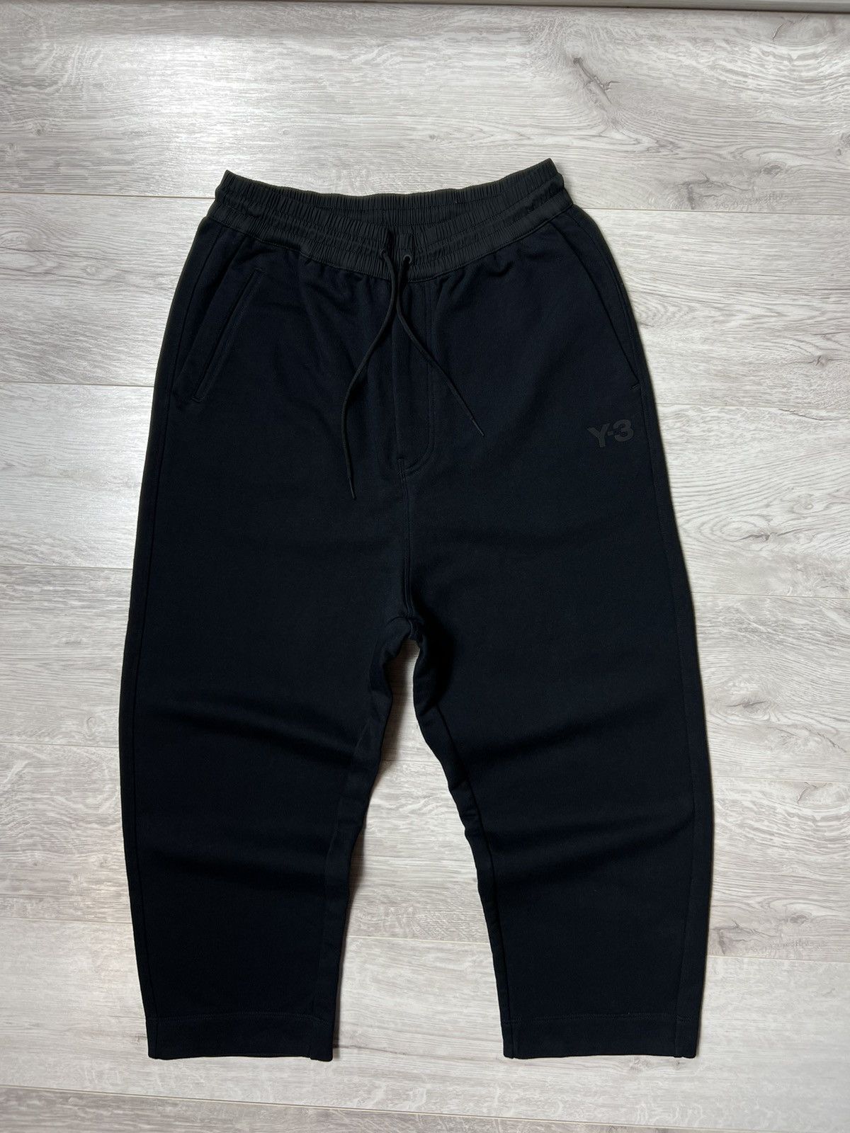 Adidas × Y's Yohji Yamamoto Adidas Y-3 Classic Terry Cropped Sweat Pants Size US 30 / EU 46 - 3 Thumbnail