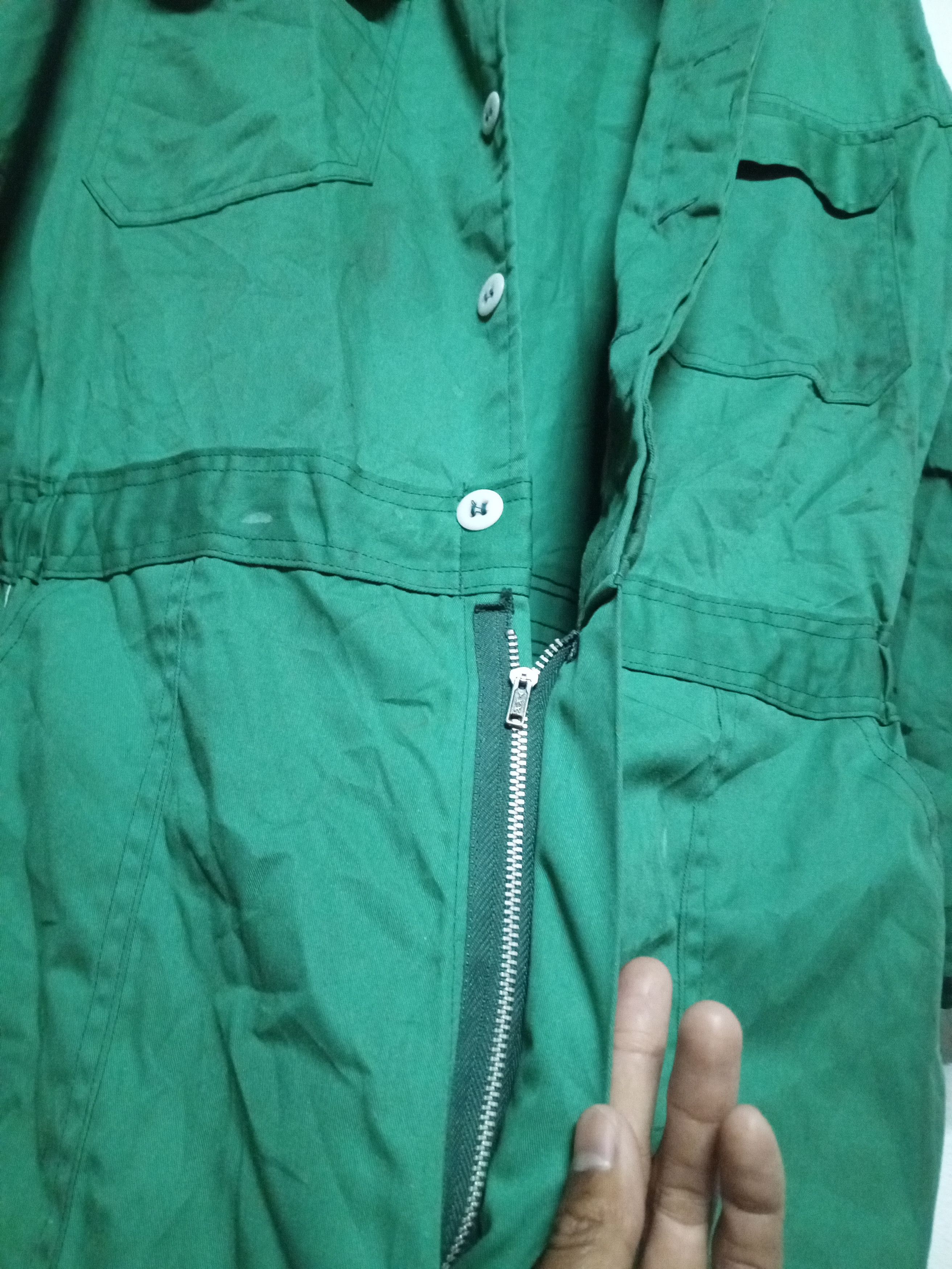 Japanese Brand 90s Mitsubishi motor overall green Size US 38 / EU 54 - 8 Thumbnail