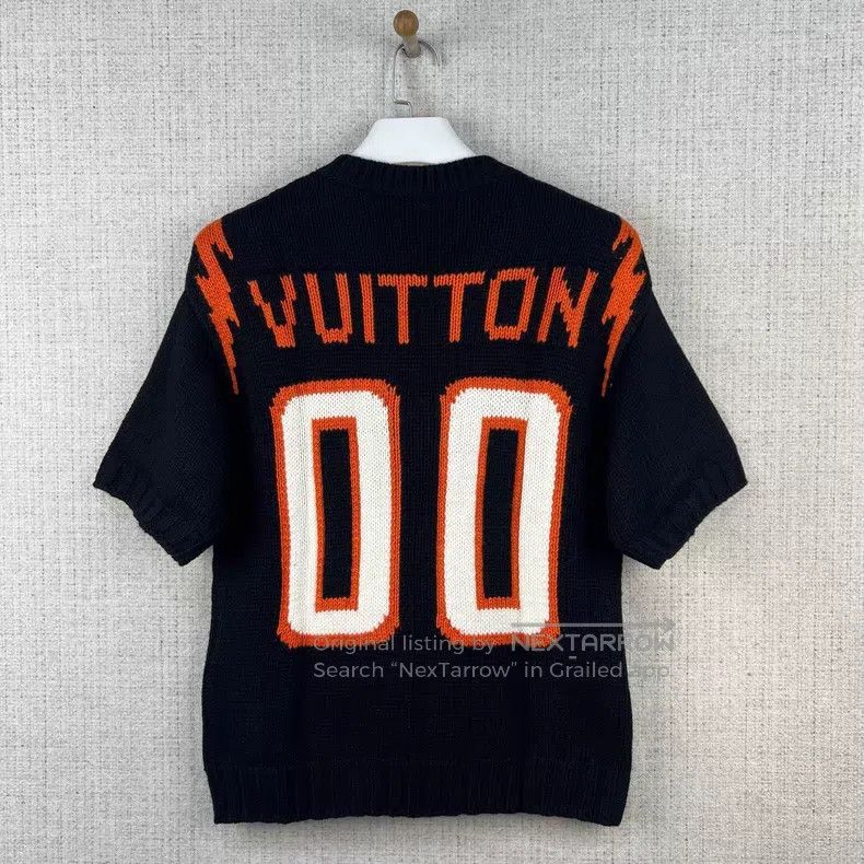 Louis Vuitton Louis Vuitton SS22 Logo bold intarsia rugby knit short sle Size US XS / EU 42 / 0 - 3 Thumbnail