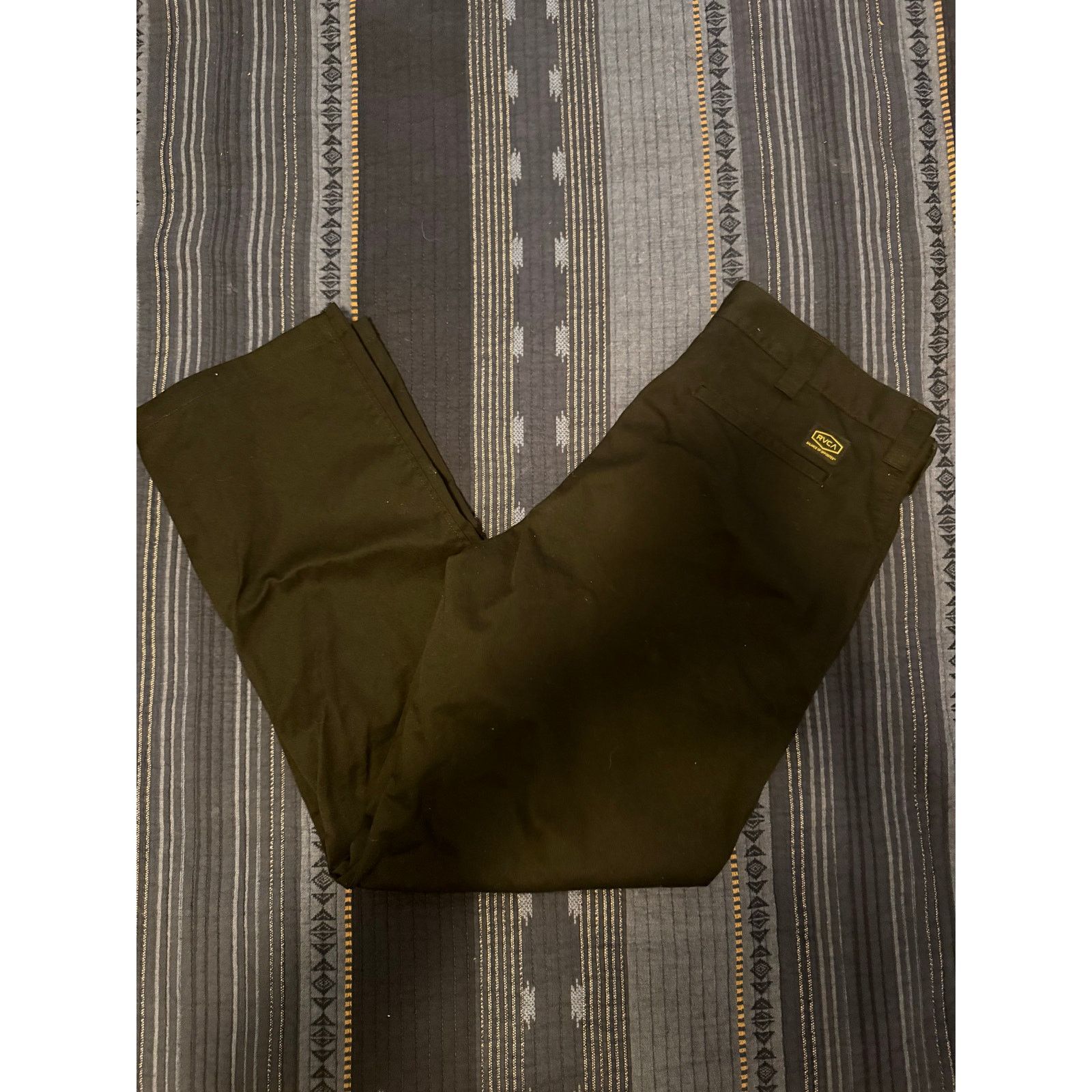 RVCA RVCA Americana Fit Pants Black Size 34 Men’s Casual Chino Size US 34 / EU 50 - 2 Thumbnail