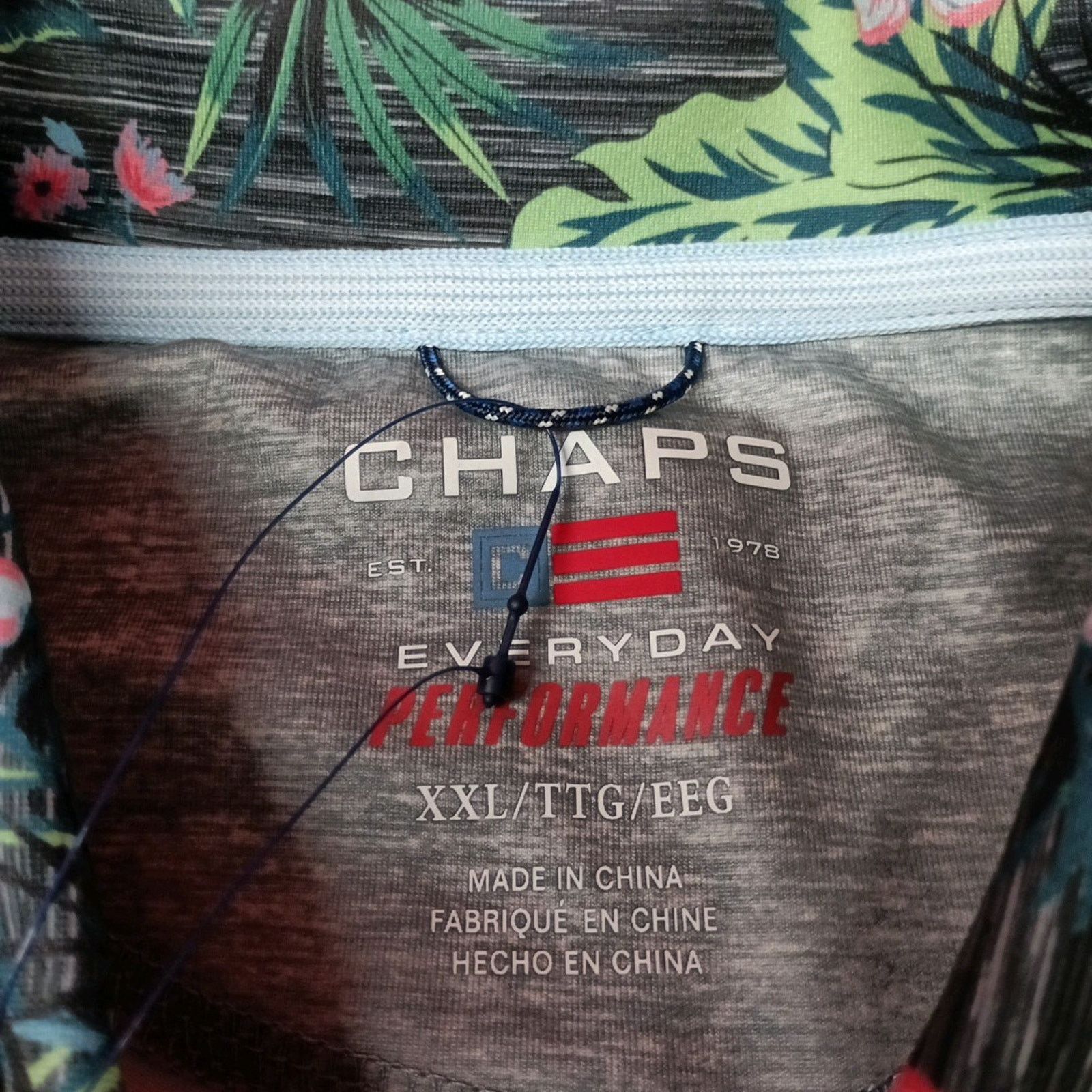 Chaps Chaps Polo Shirt Men's Size 2XL Multi Floral Moisture Wick Size US XXL / EU 58 / 5 - 3 Thumbnail