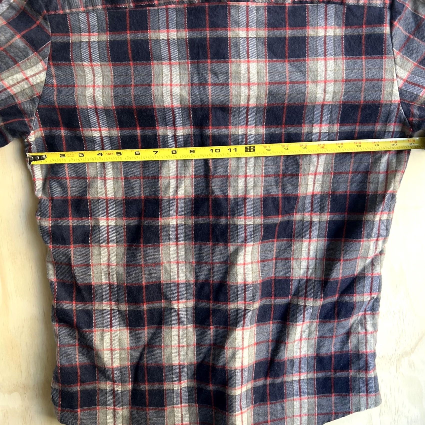 Wandler Chandler Flannel Shirt Mens M Blue Gray Plaid Long Sleeve Button Up Casual Size US M / EU 48-50 / 2 - 4 Thumbnail
