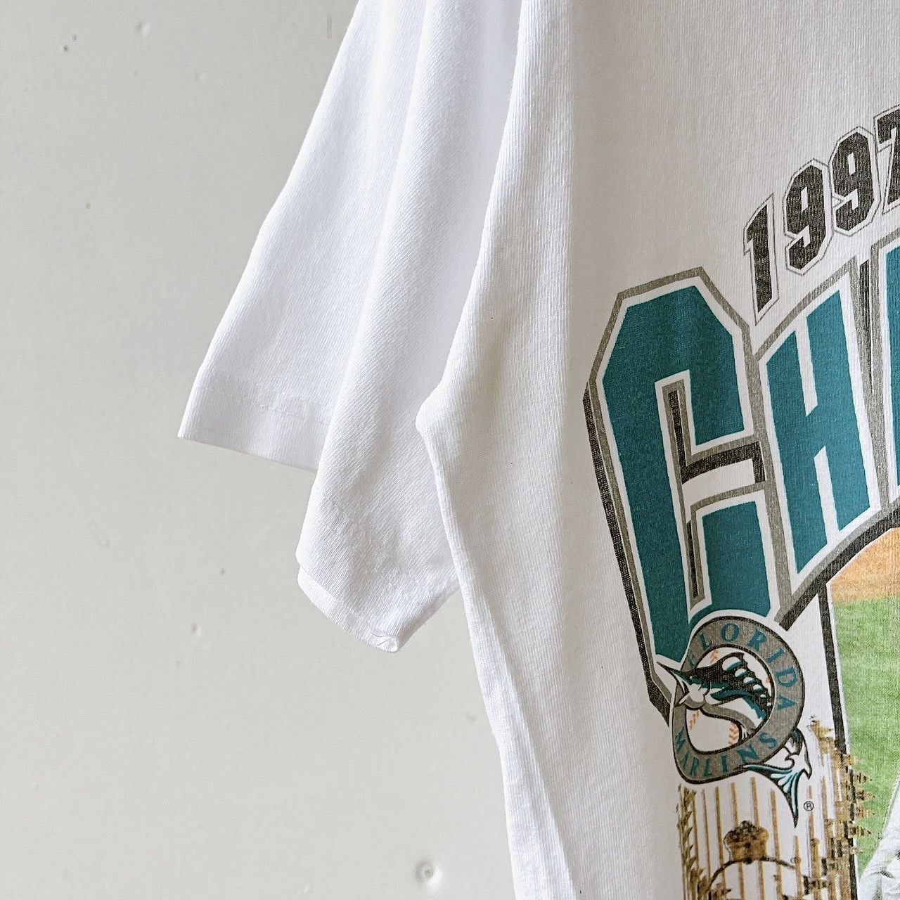 Vintage 90s Florida Marlins MLB t-shirt/ S Size US S / EU 44-46 / 1 - 5 Thumbnail