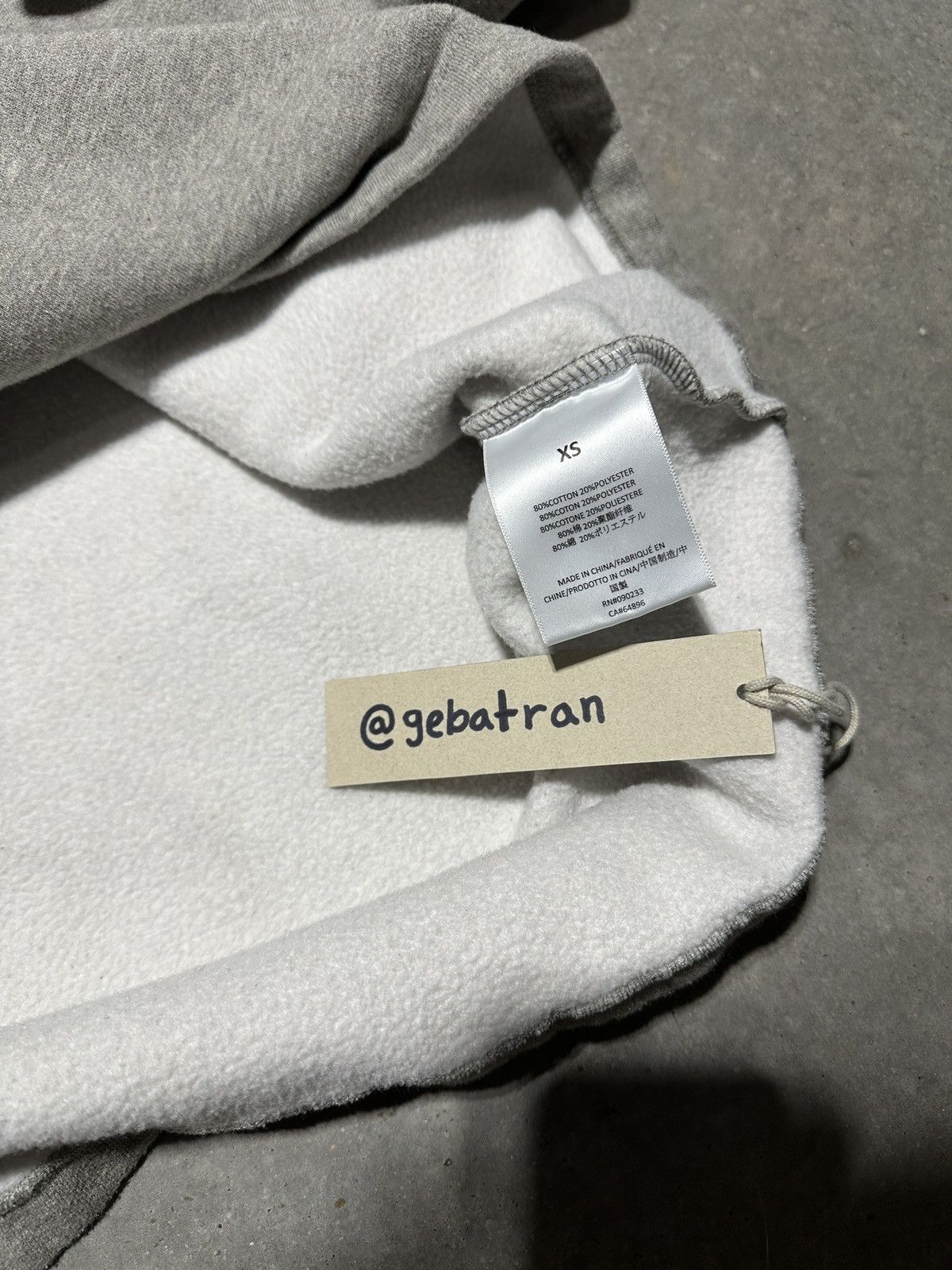 Essentials × Fear of God Fear of God Essentials Mock Neck Sweatshirt Gray X-Small Size US XS / EU 42 / 0 - 6 Thumbnail