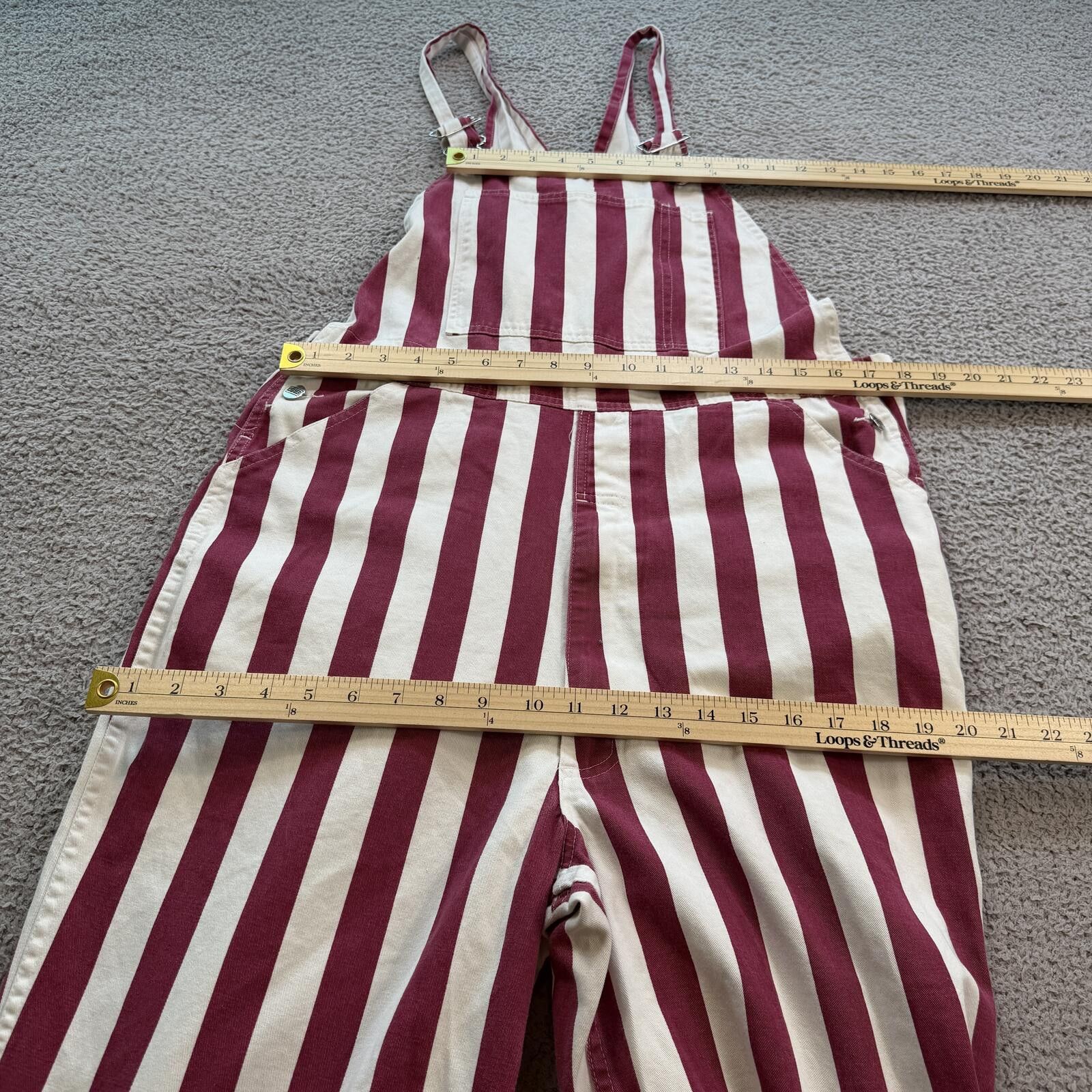 Other Indiana Hoosiers Striped Overalls Game Bibs Candy Stripe M Size US 32 / EU 48 - 3 Thumbnail