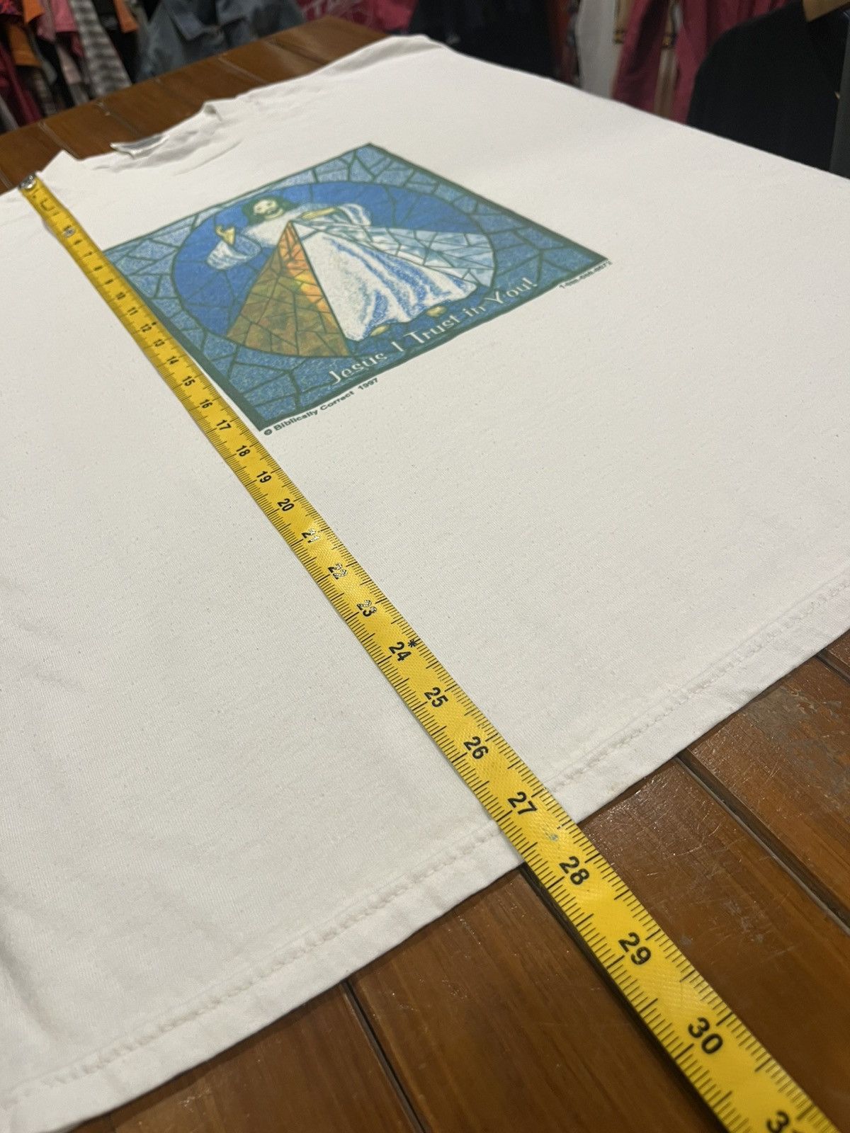 Other Vintage 90s Jesus I Trust in You T-Shirt Size US XL / EU 56 / 4 - 11 Thumbnail