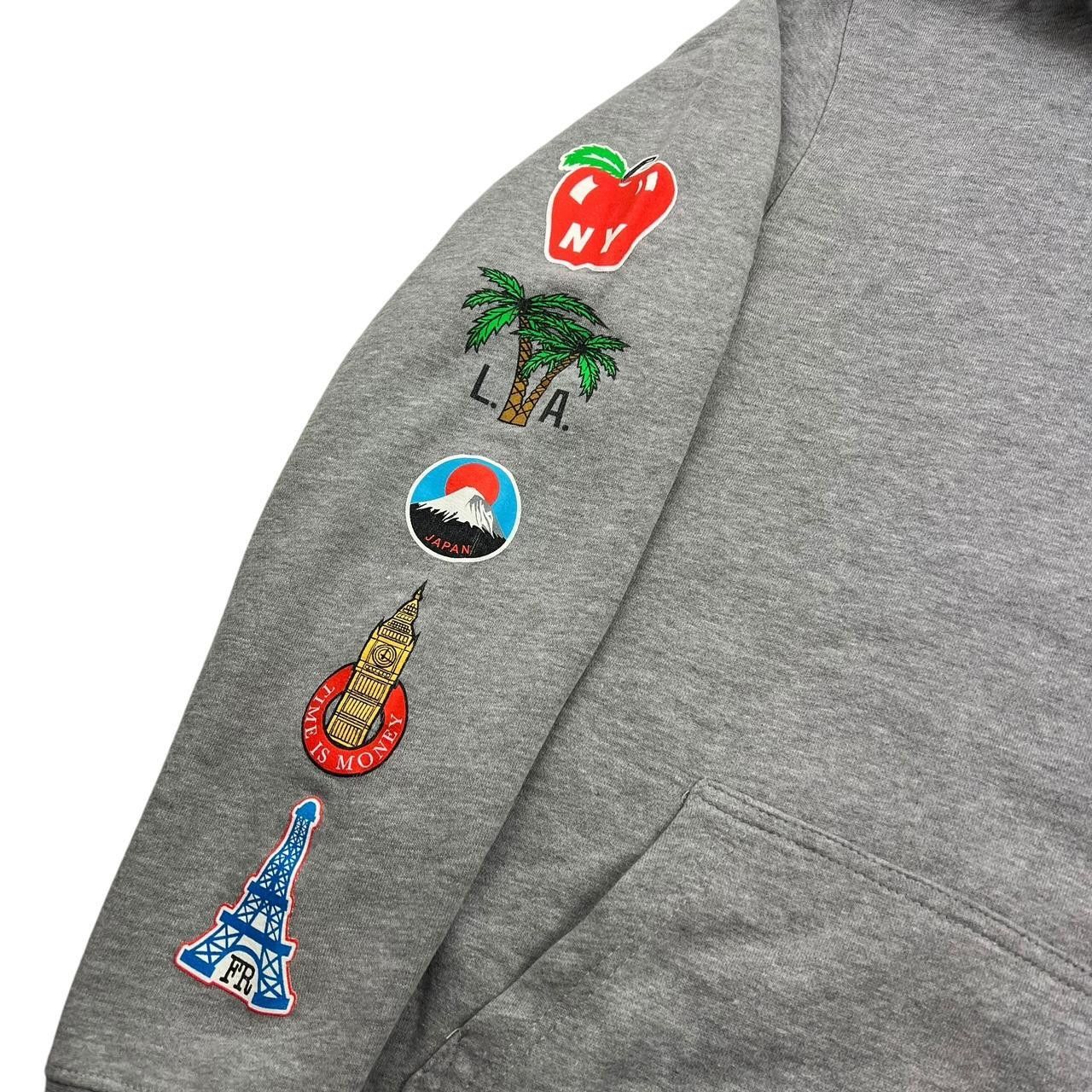 Stussy Vintage Stussy World Tour Flags Pullover Hoodie - Medium Size US M / EU 48-50 / 2 - 4 Thumbnail