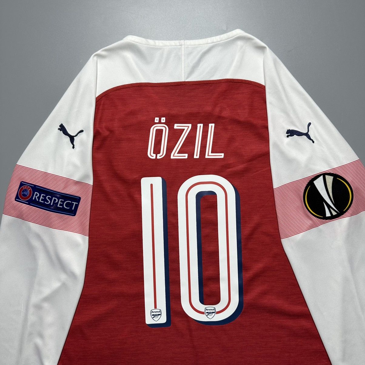 Puma ARSENAL PUMA 2018/2019 FOOTBALL SOCCER HOME JERSEY #10 OZIL Size US L / EU 52-54 / 3 - 12 Thumbnail