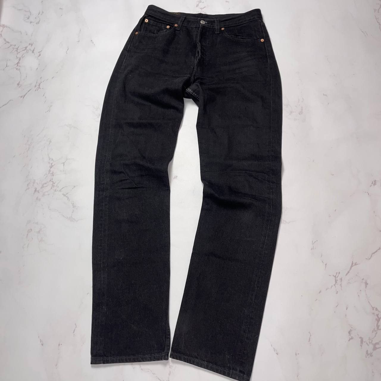 Levi's LEVIS 501 VINTAGE Y2K BLACK DENIM JEANS STREETWEAR STYLE Size US 33 - 2 Thumbnail