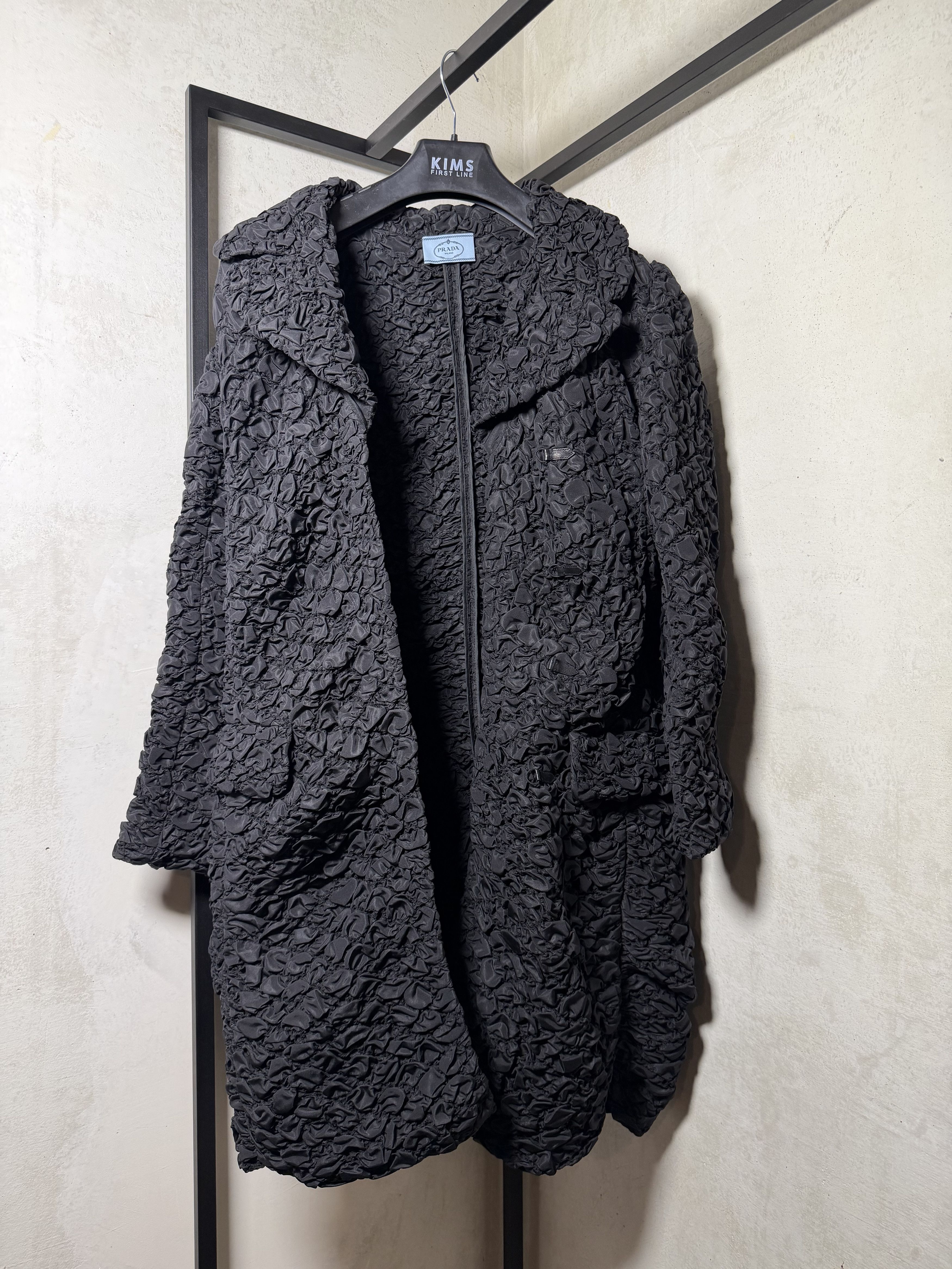 Prada Prada FW2007 Crinkled Quilted Coat Size S / US 4 / IT 40 - 1 Thumbnail
