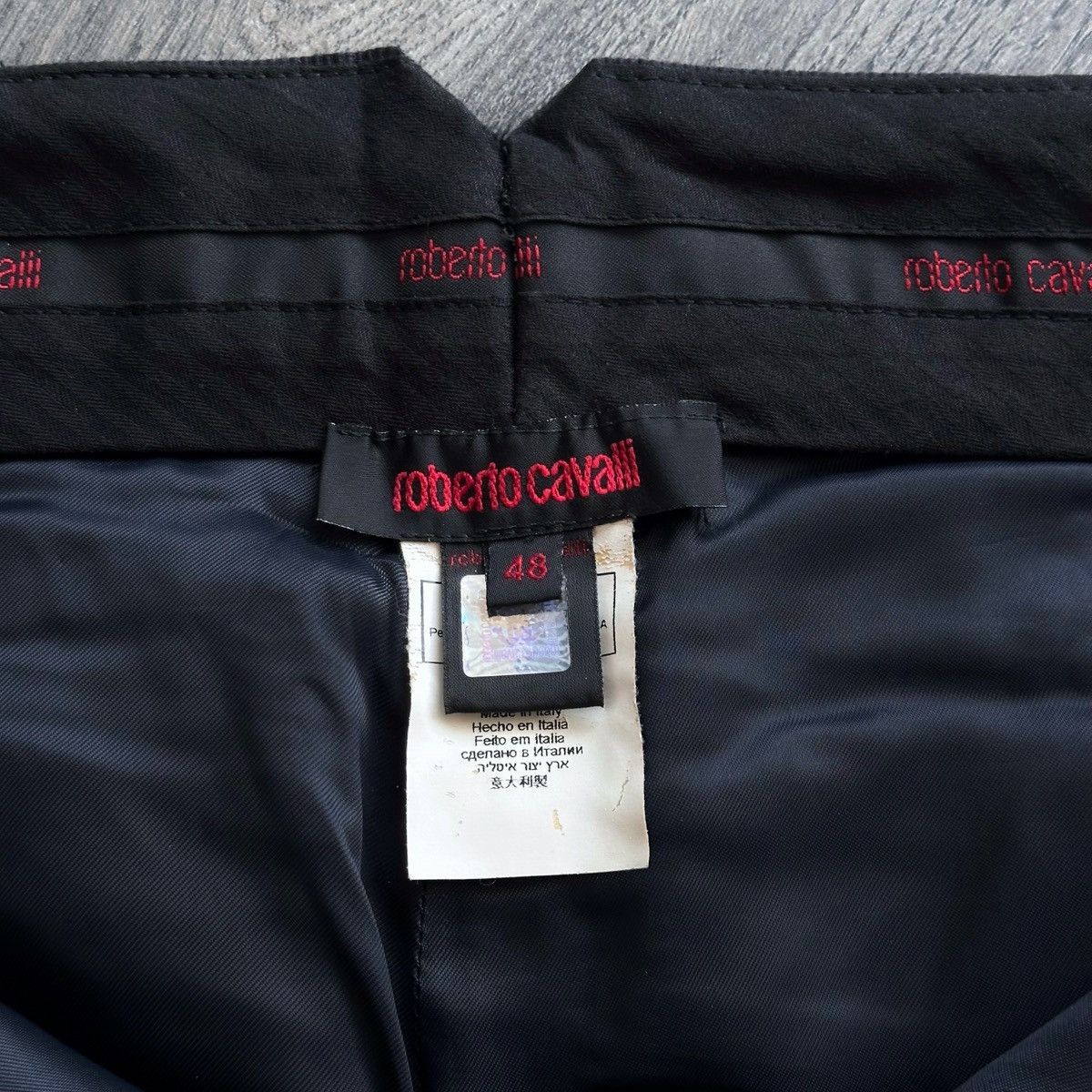 Roberto Cavalli Vintage Roberto Cavalli Boot Cut Black Trousers Size US 32 / EU 48 - 6 Thumbnail