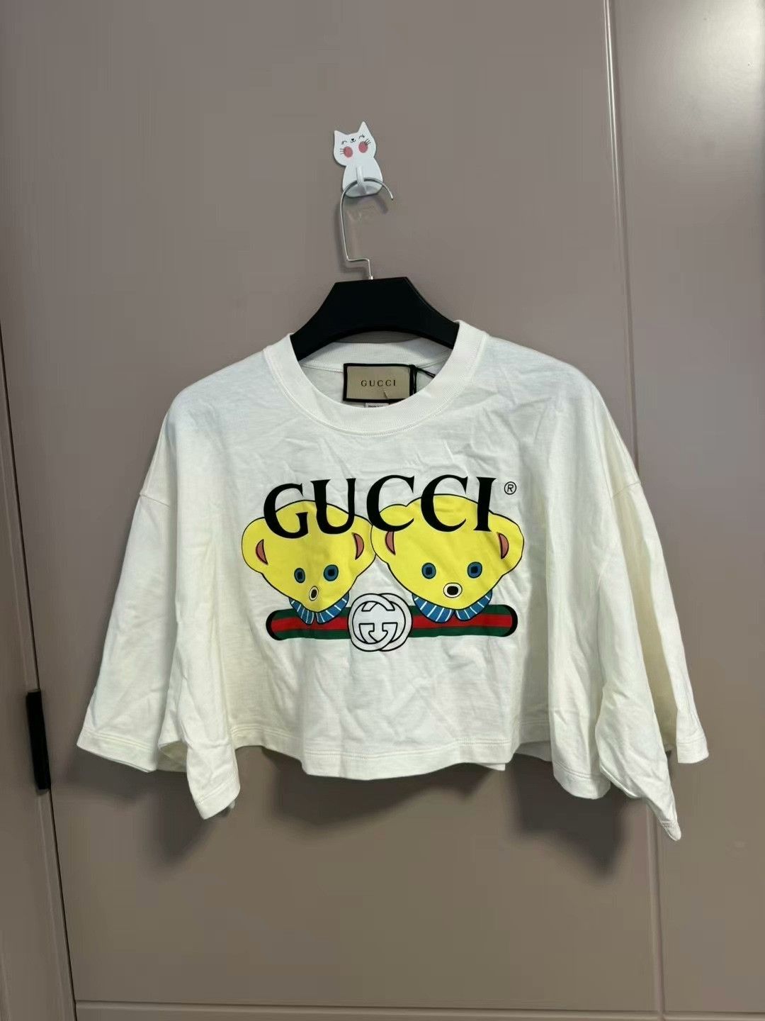 Gucci gucci bear graphic short sleeve t-shirt Size L / US 10 / IT 46 - 1 Thumbnail