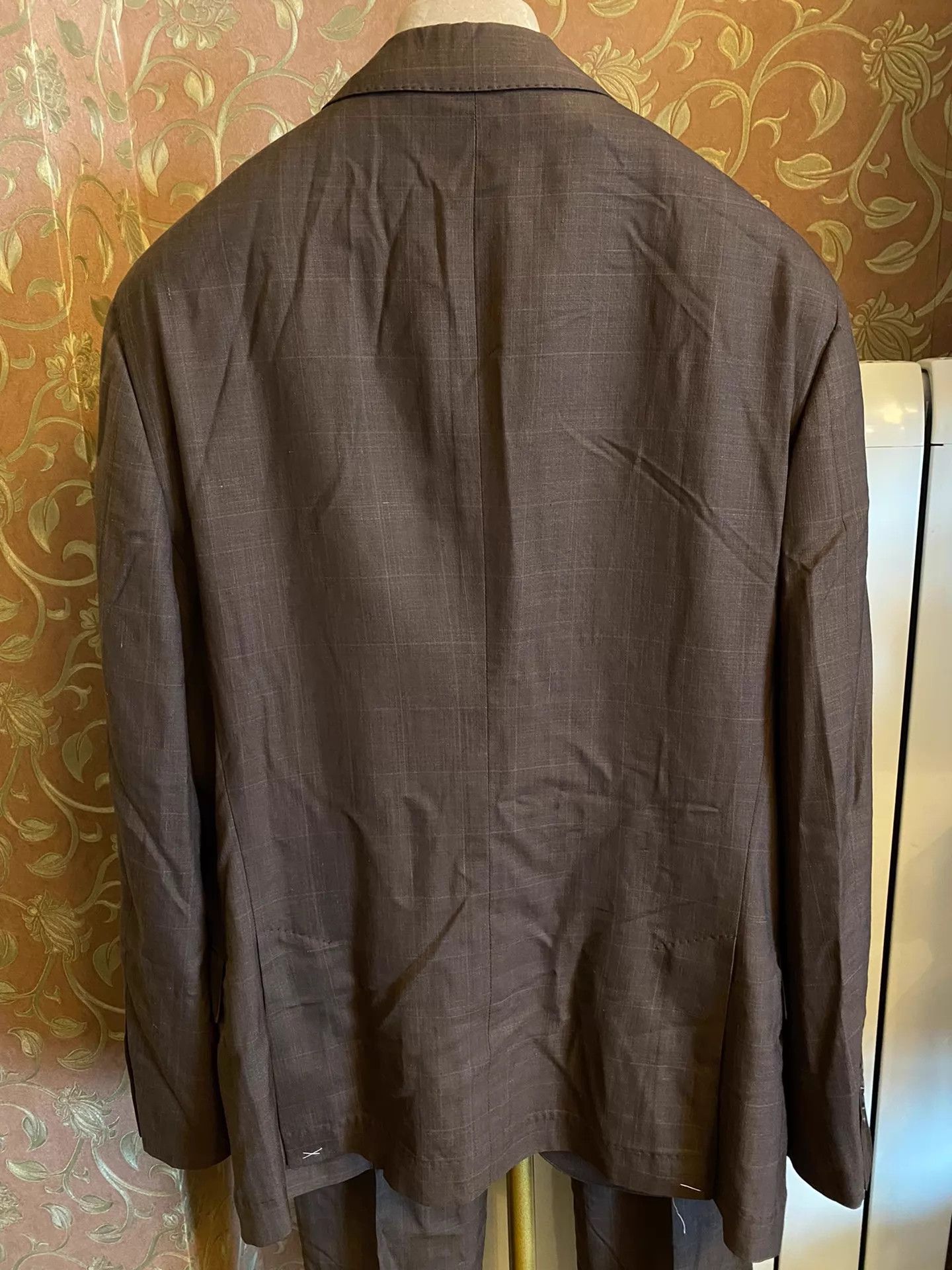 Brunello Cucinelli BRUNELLO CUCINELLI Wool Linen Silk Blend Suit Size 48 Size 50R - 3 Thumbnail