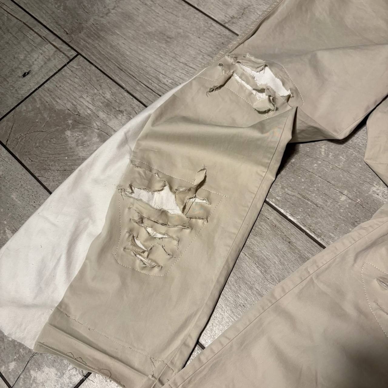 Japanese Brand rare handmade painted wide flare streetwear jeans Size US 36 / EU 52 - 7 Thumbnail