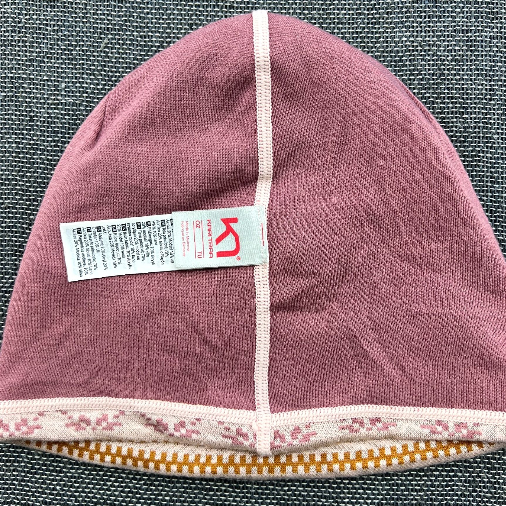 Vintage Kari Traa Womens Beanie Hat One Size Fair Isle Merino Wool Knitted Size ONE SIZE - 3 Thumbnail