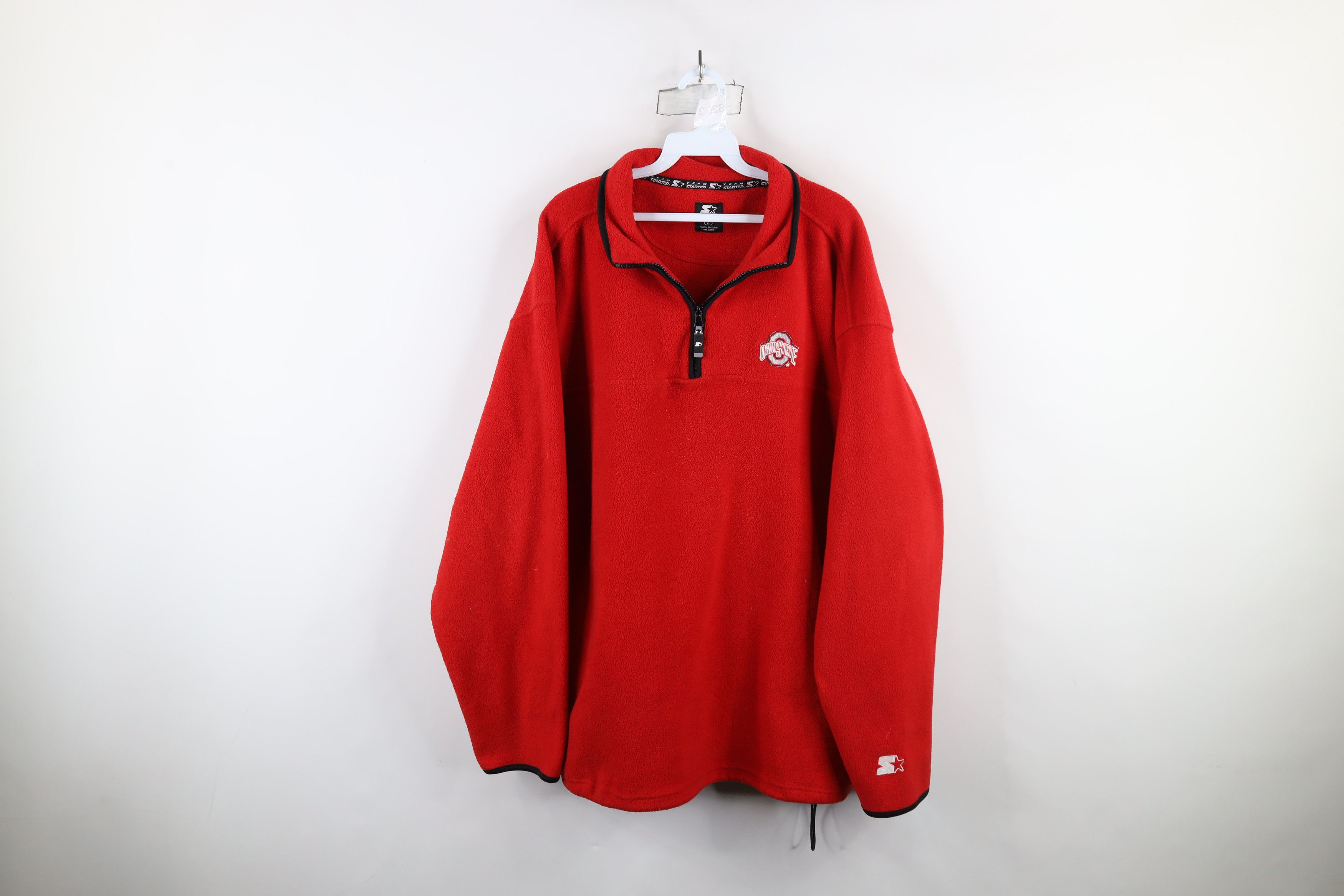 Starter × Vintage Vintage 90s Starter Ohio State University Fleece Sweater Red Size US XL / EU 56 / 4 - 1 Thumbnail